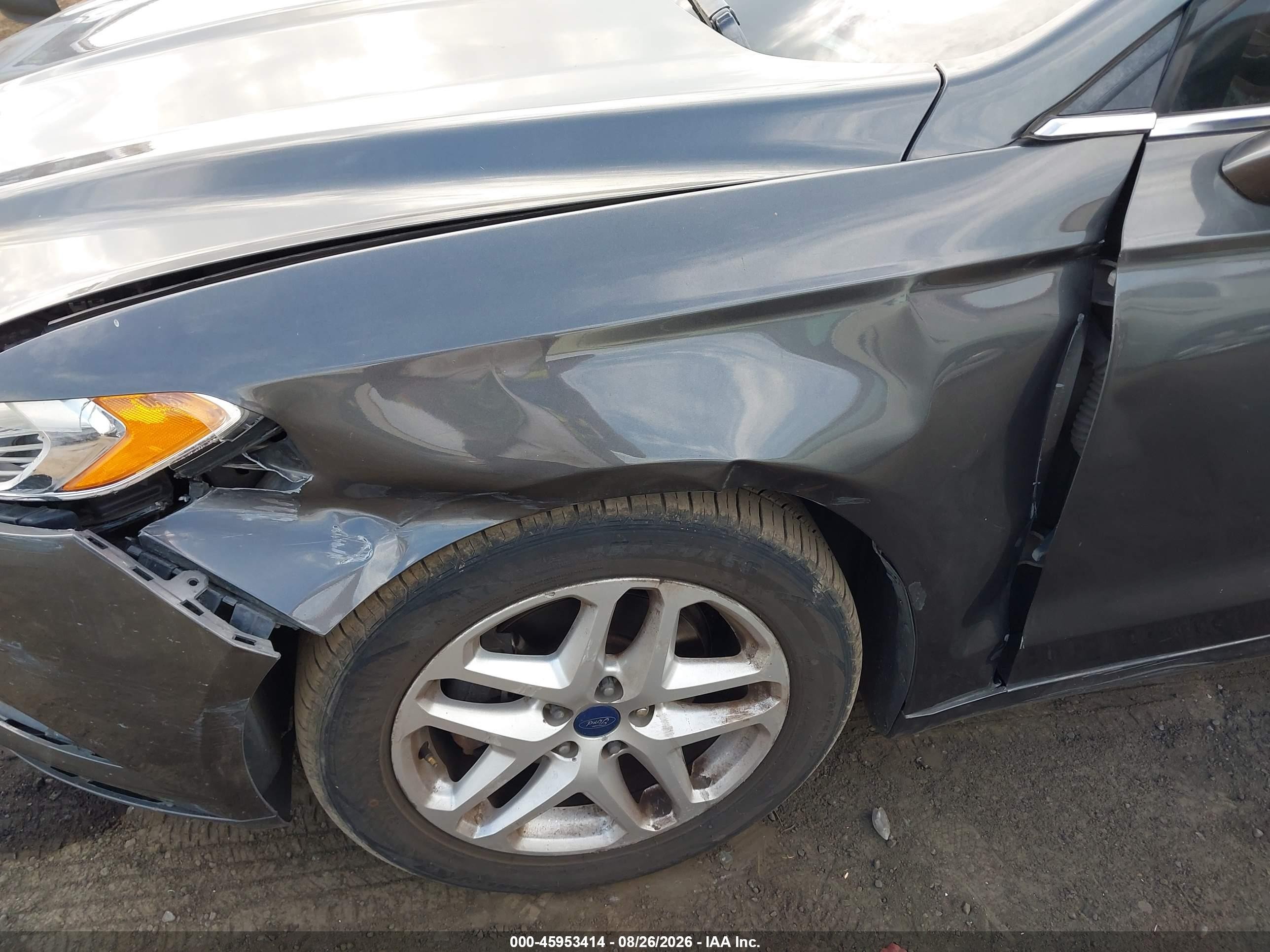 2015 Ford Fusion Se Gray vin: 3FA6P0H74FR238651
