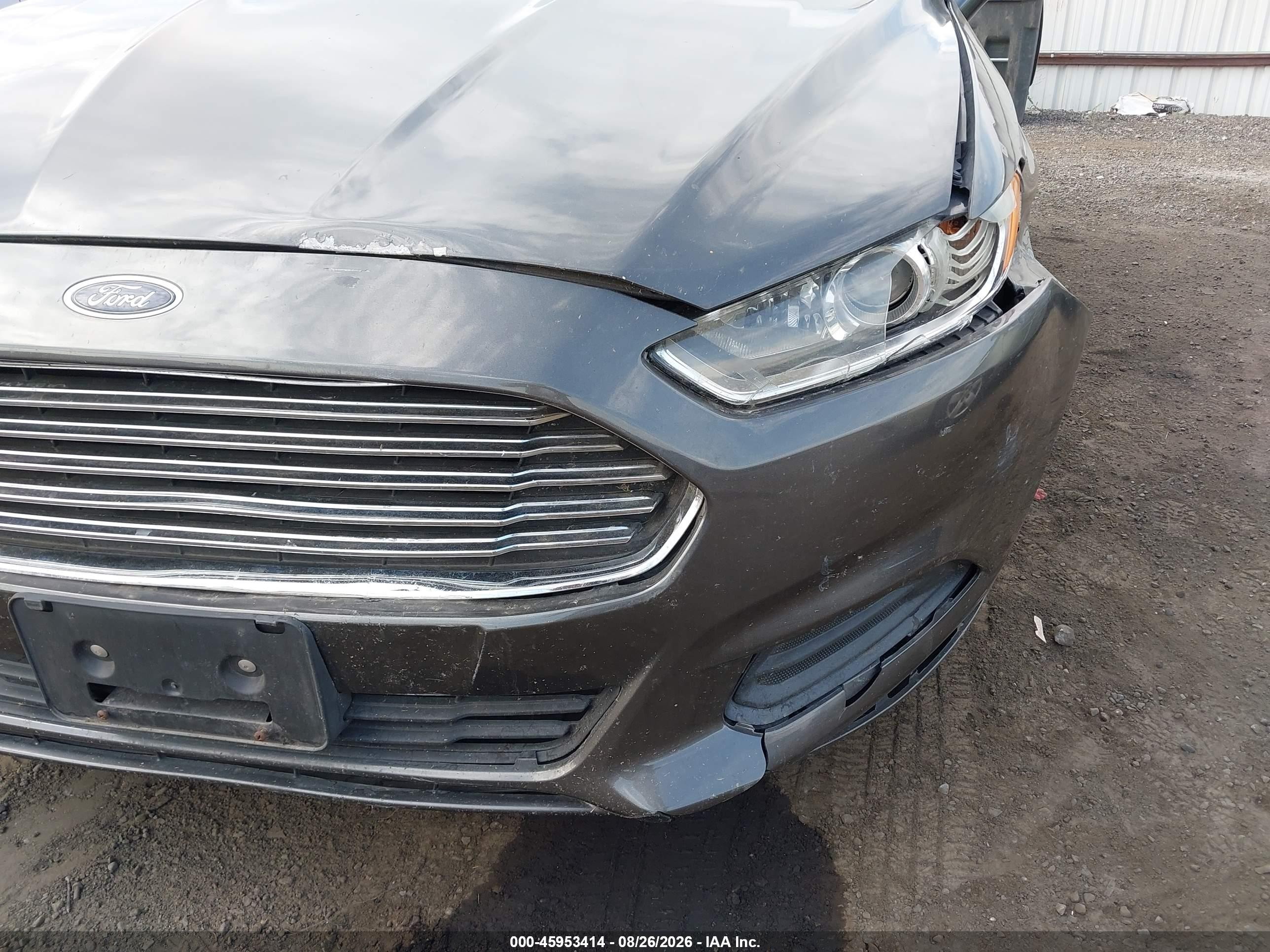 2015 Ford Fusion Se Gray vin: 3FA6P0H74FR238651