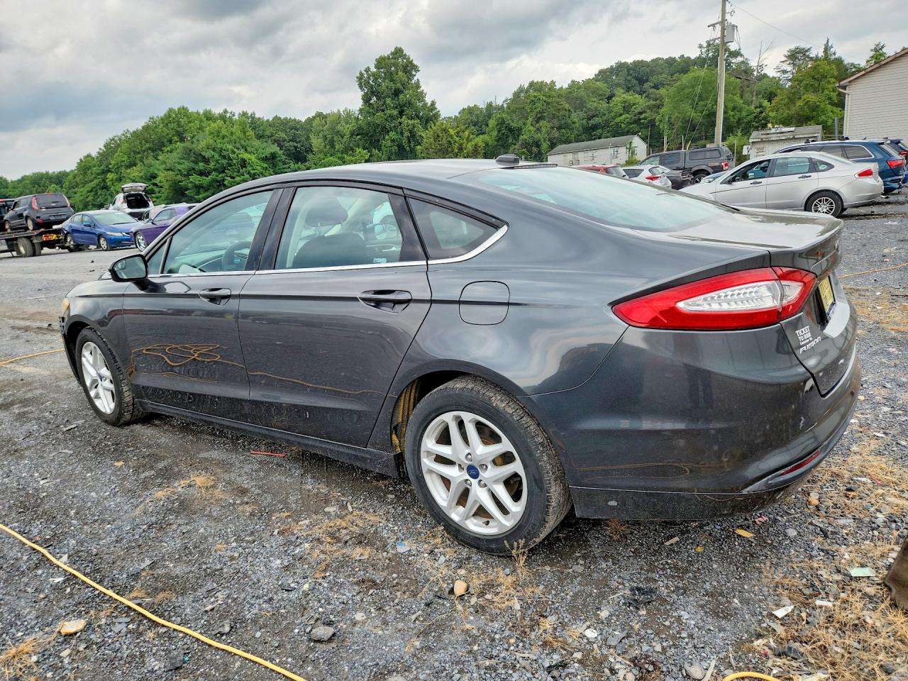 2015 Ford Fusion Se Gray vin: 3FA6P0H74FR241601