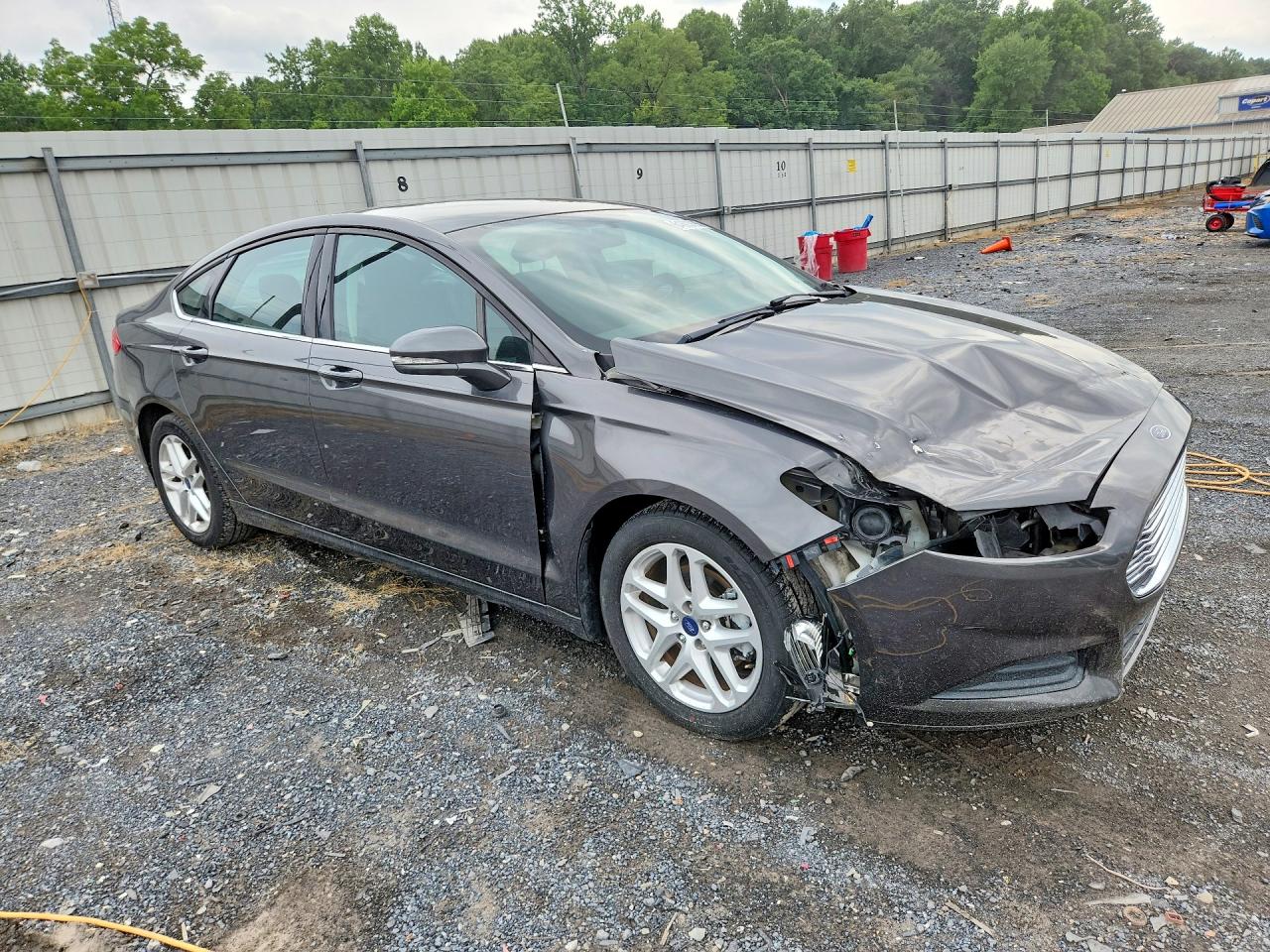 2015 Ford Fusion Se Gray vin: 3FA6P0H74FR241601