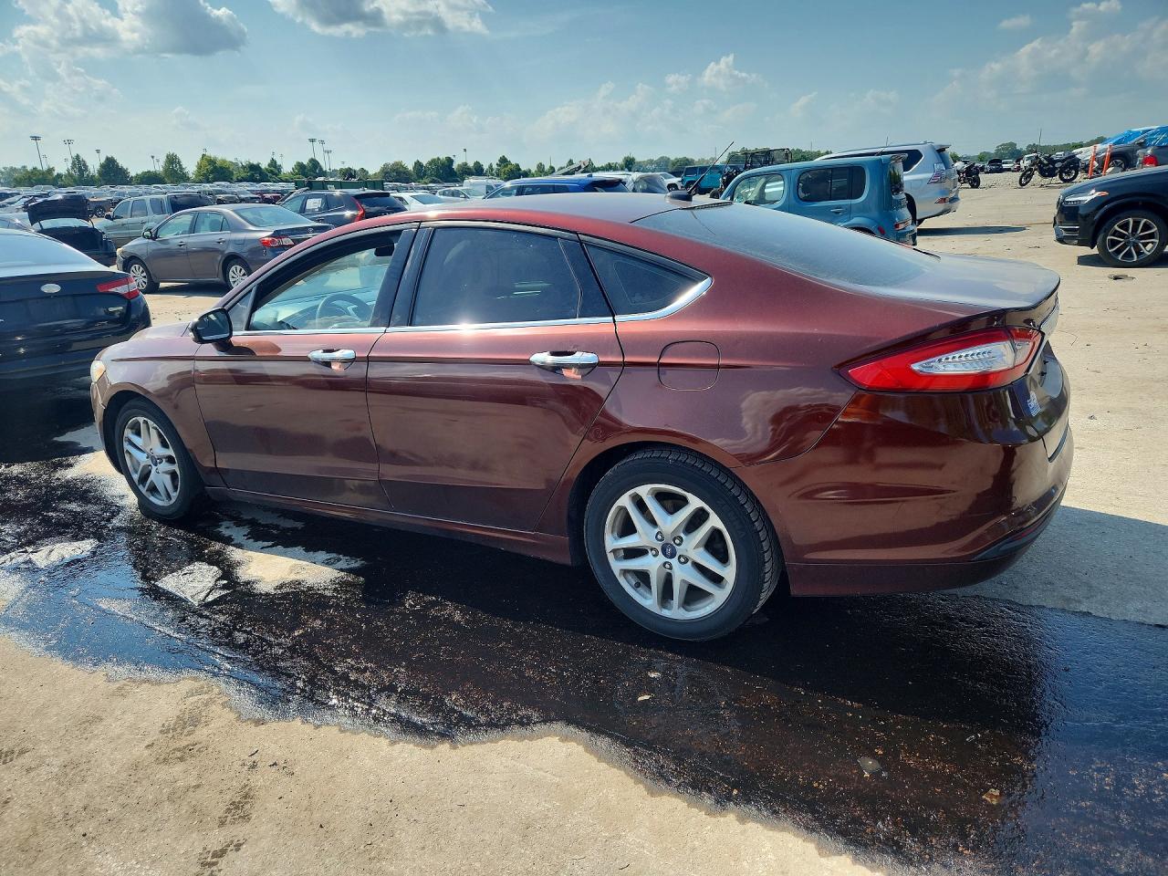 2015 Ford Fusion Se Maroon vin: 3FA6P0H74FR263484