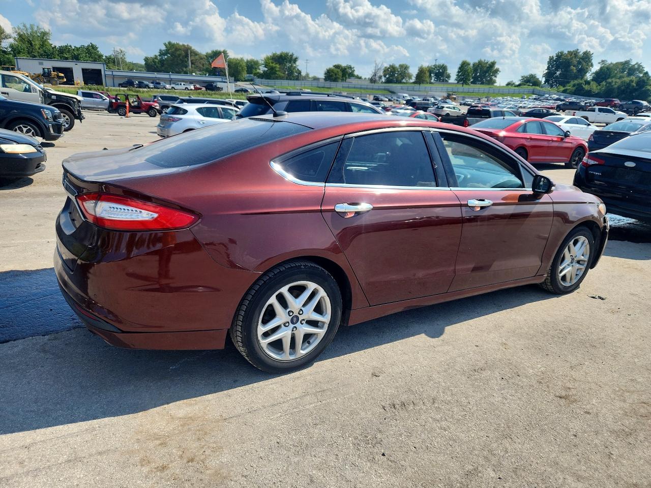 2015 Ford Fusion Se Maroon vin: 3FA6P0H74FR263484
