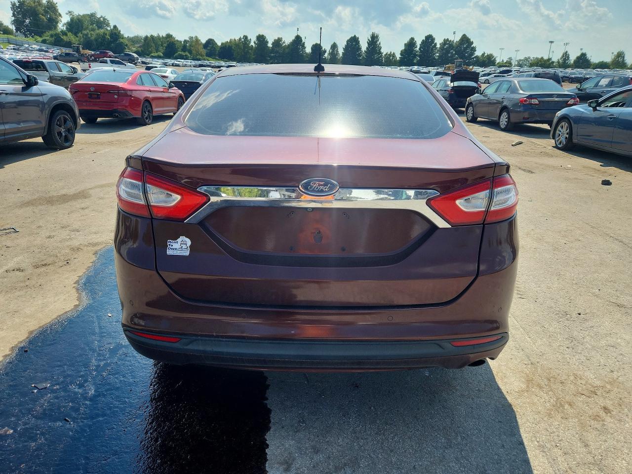 2015 Ford Fusion Se Maroon vin: 3FA6P0H74FR263484