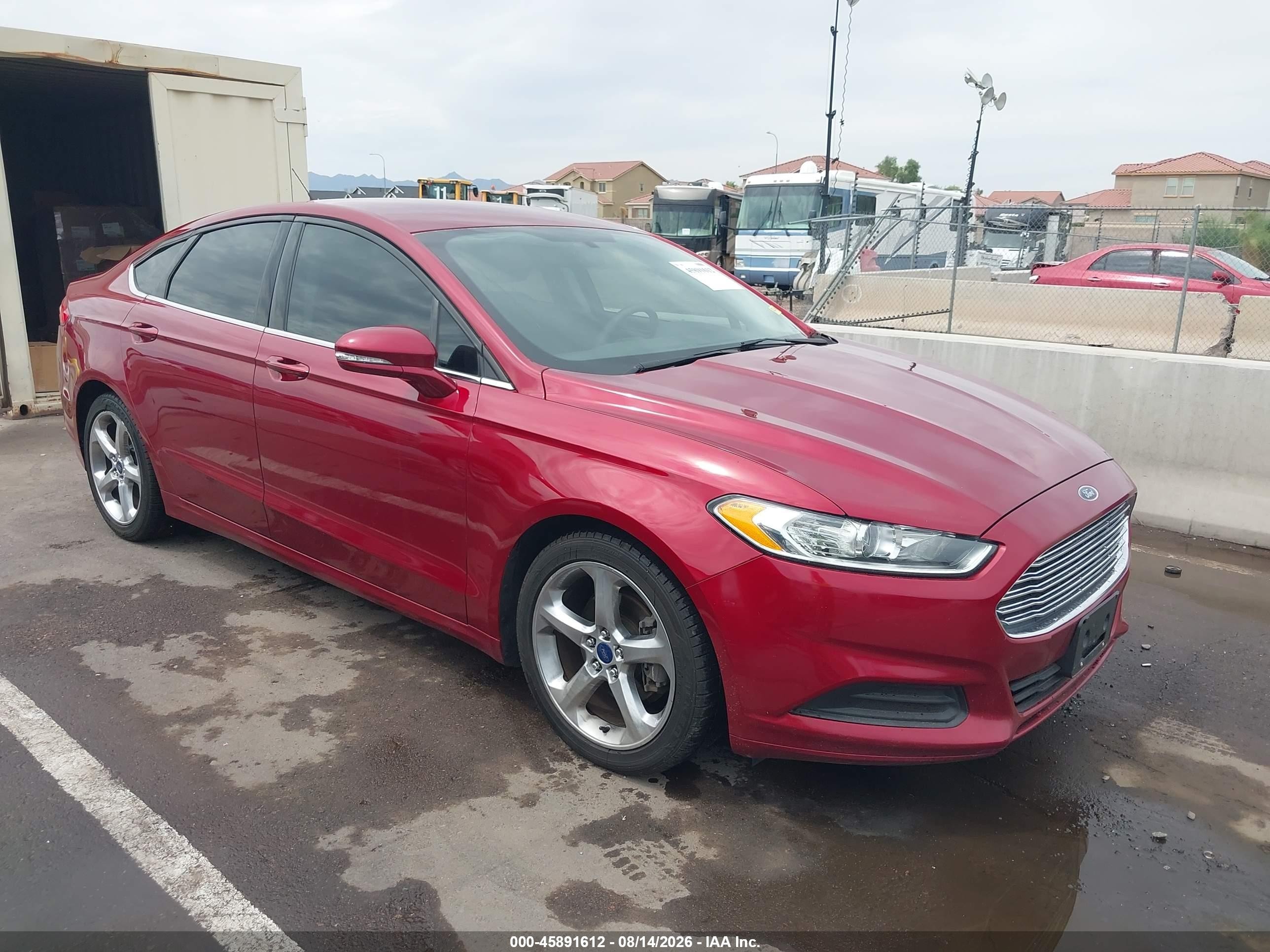 2015 Ford Fusion Se Red vin: 3FA6P0H74FR305992