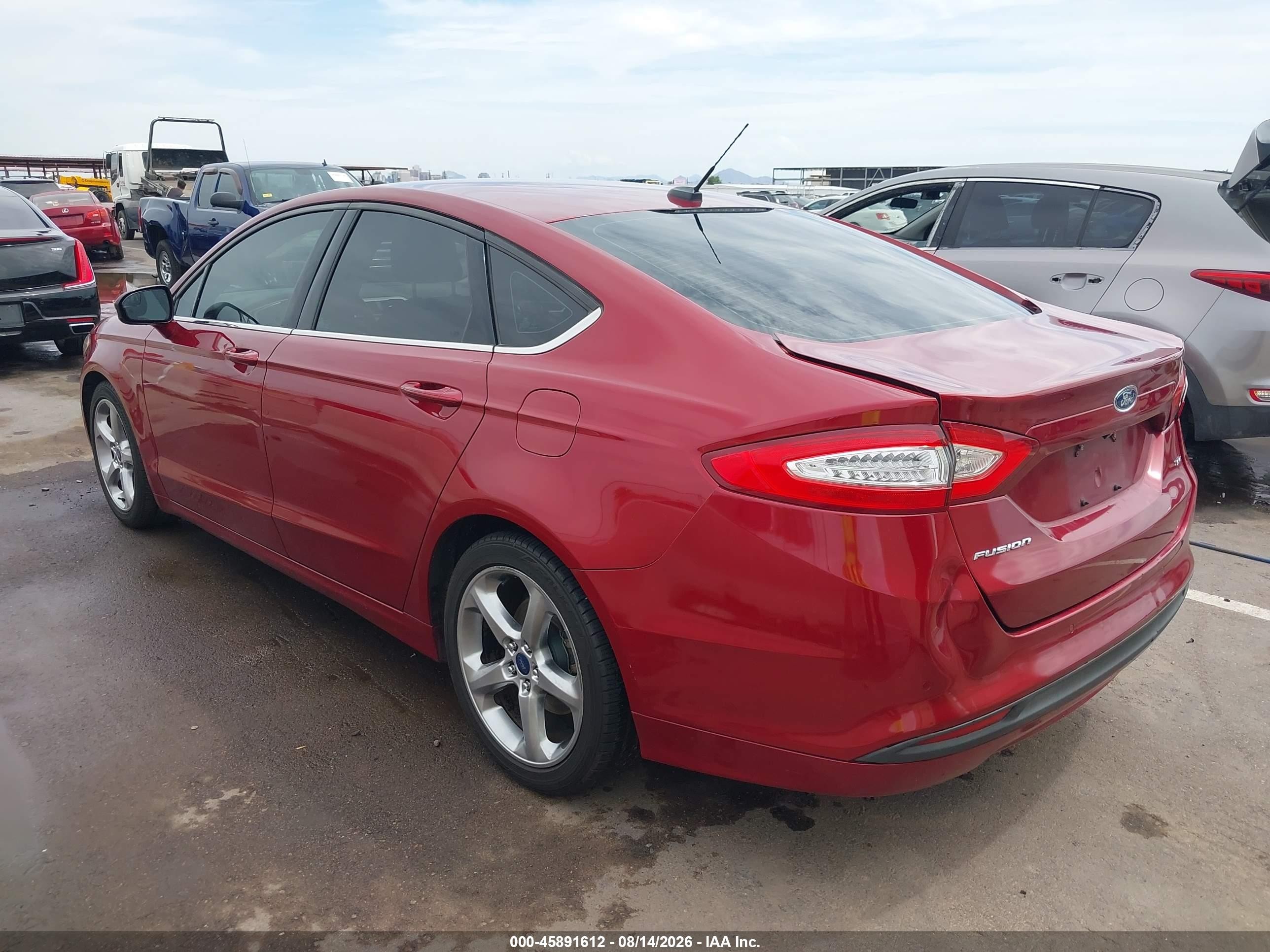 2015 Ford Fusion Se Red vin: 3FA6P0H74FR305992