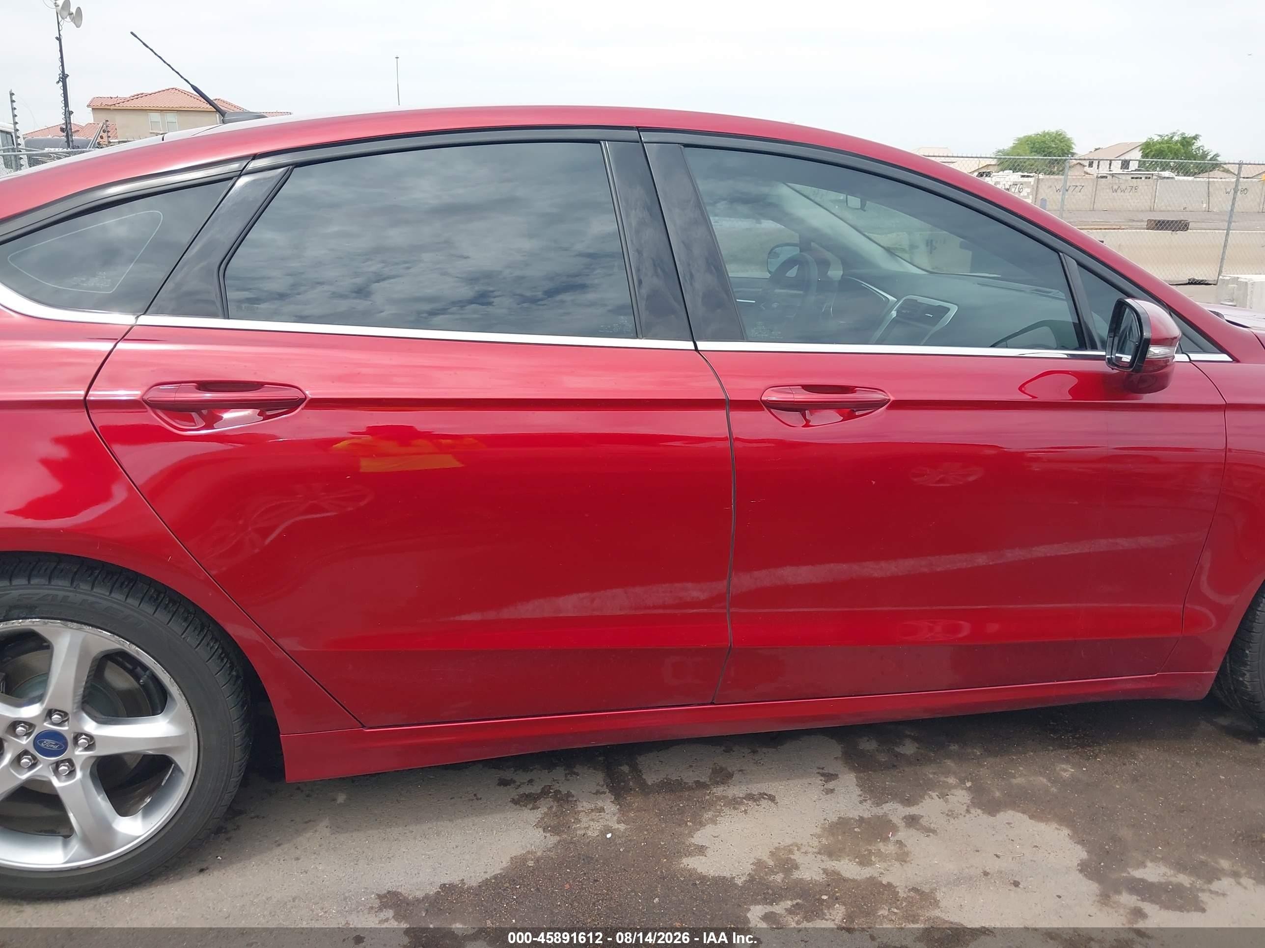 2015 Ford Fusion Se Red vin: 3FA6P0H74FR305992