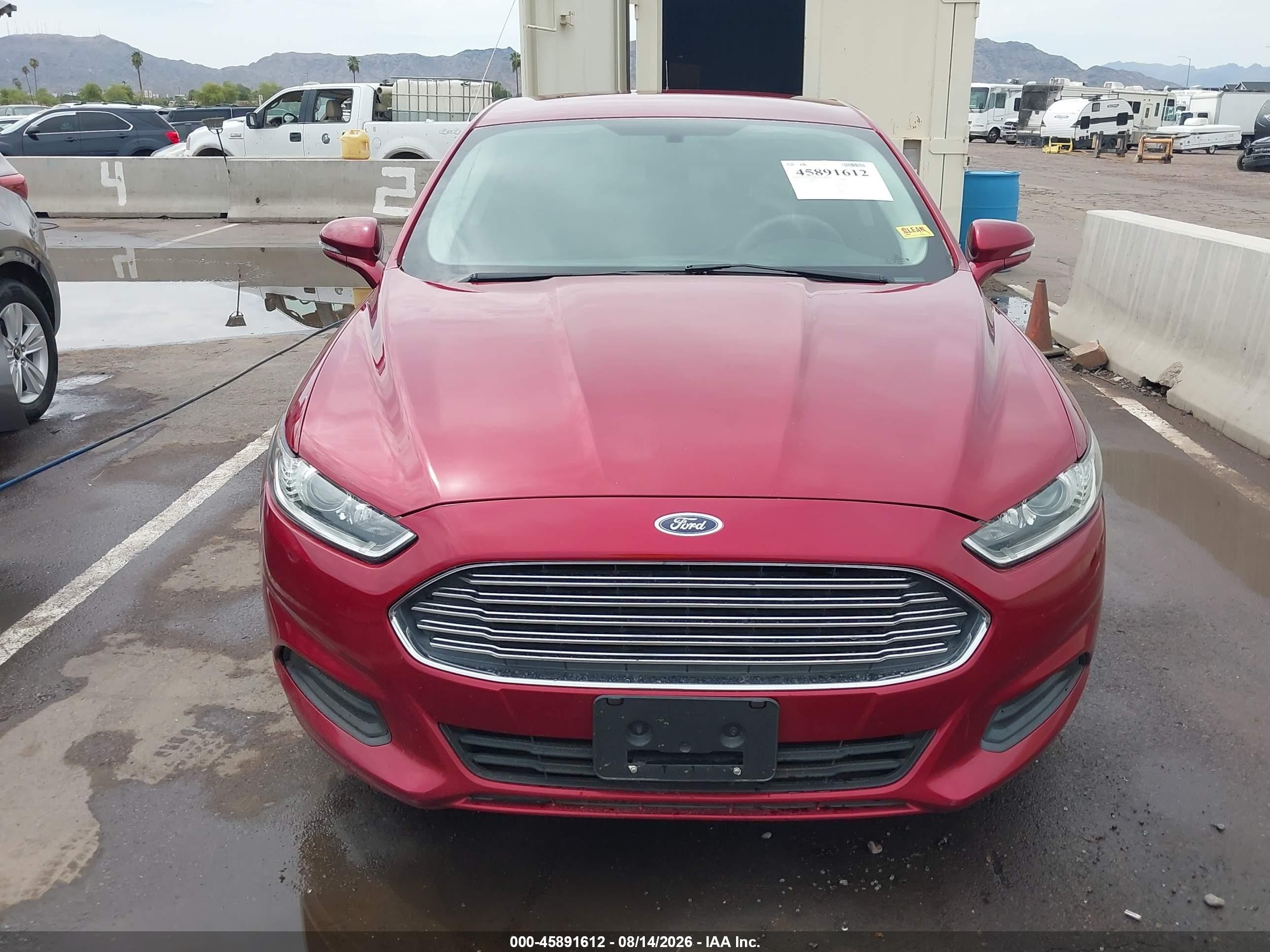 2015 Ford Fusion Se Red vin: 3FA6P0H74FR305992