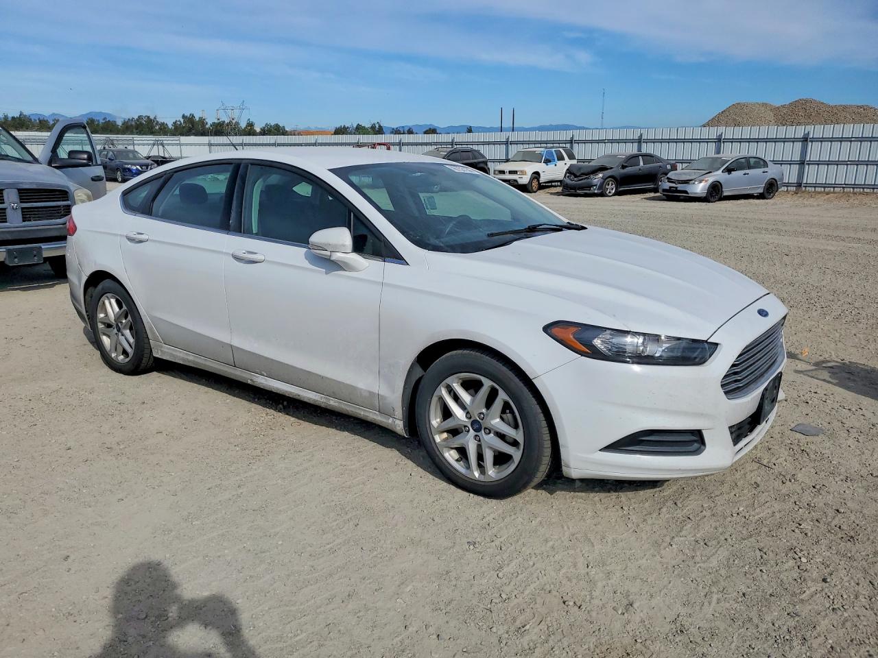 2016 Ford Fusion Se White vin: 3FA6P0H74GR117183