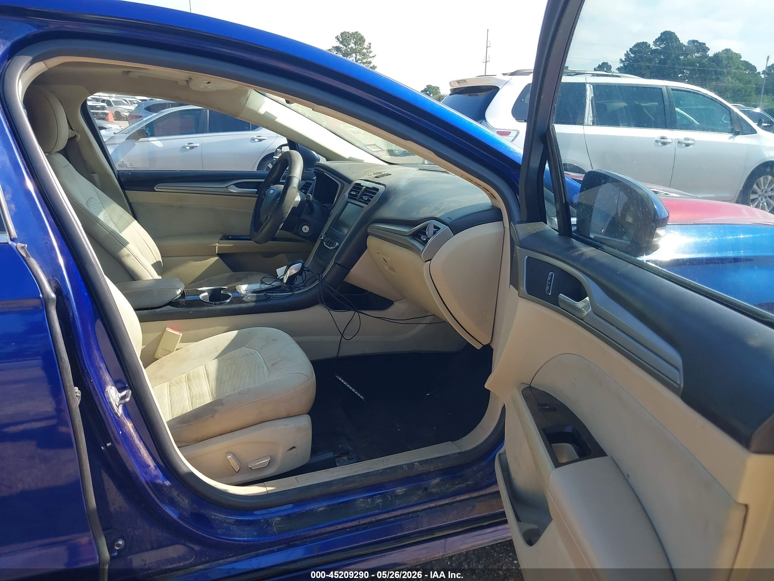 2016 Ford Fusion Se Blue vin: 3FA6P0H74GR170420