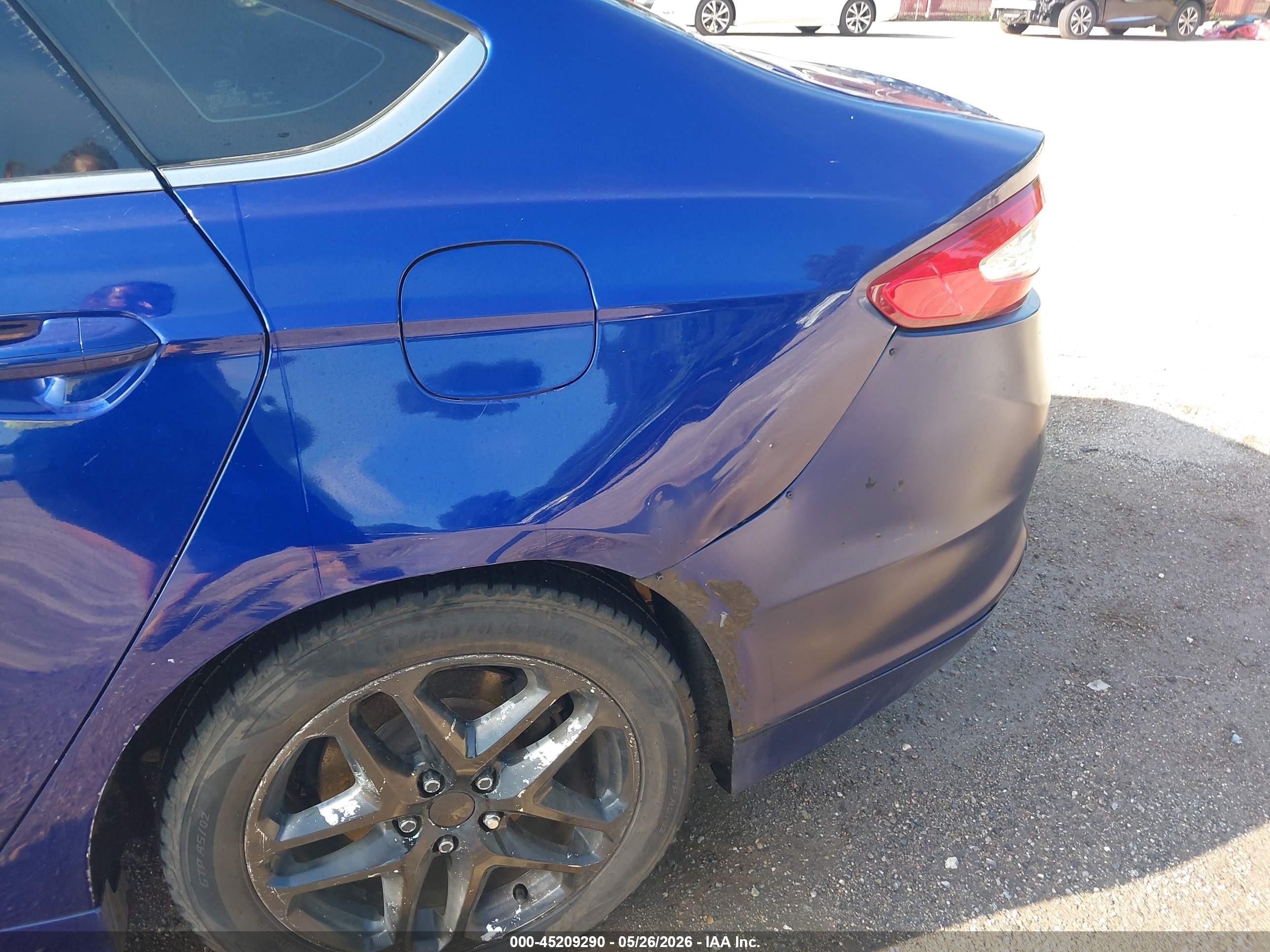 2016 Ford Fusion Se Blue vin: 3FA6P0H74GR170420
