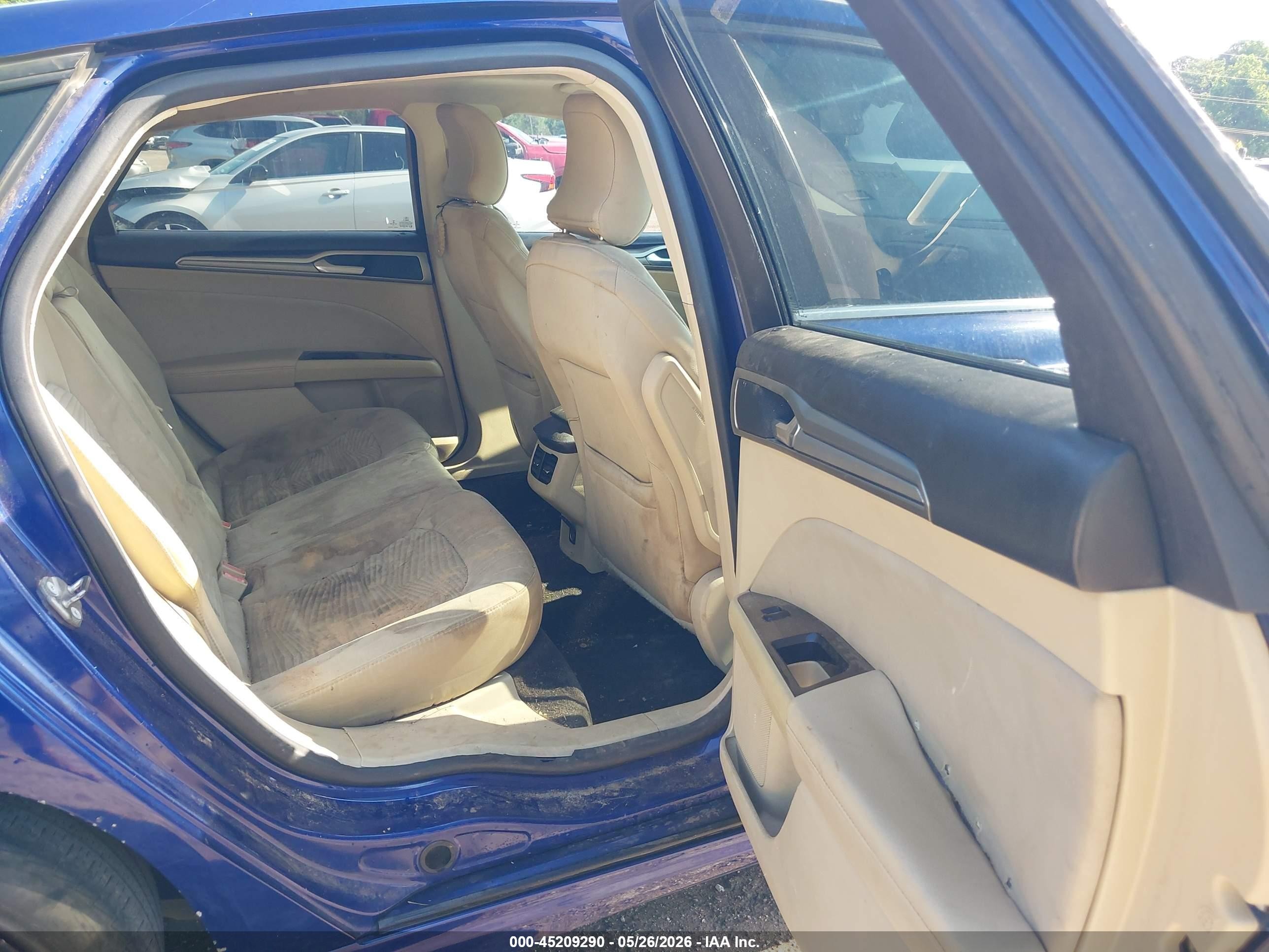 2016 Ford Fusion Se Blue vin: 3FA6P0H74GR170420