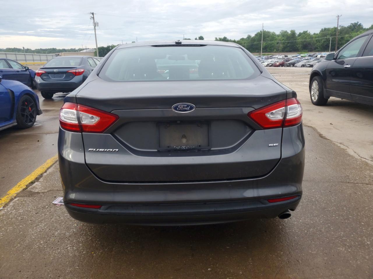 2016 Ford Fusion Se Gray vin: 3FA6P0H74GR225058