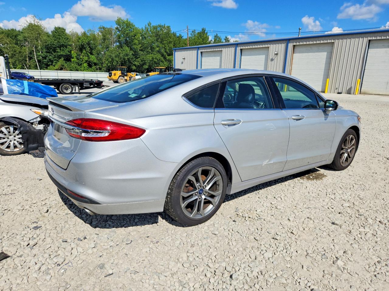 2017 Ford Fusion Se Silver vin: 3FA6P0H74HR225949