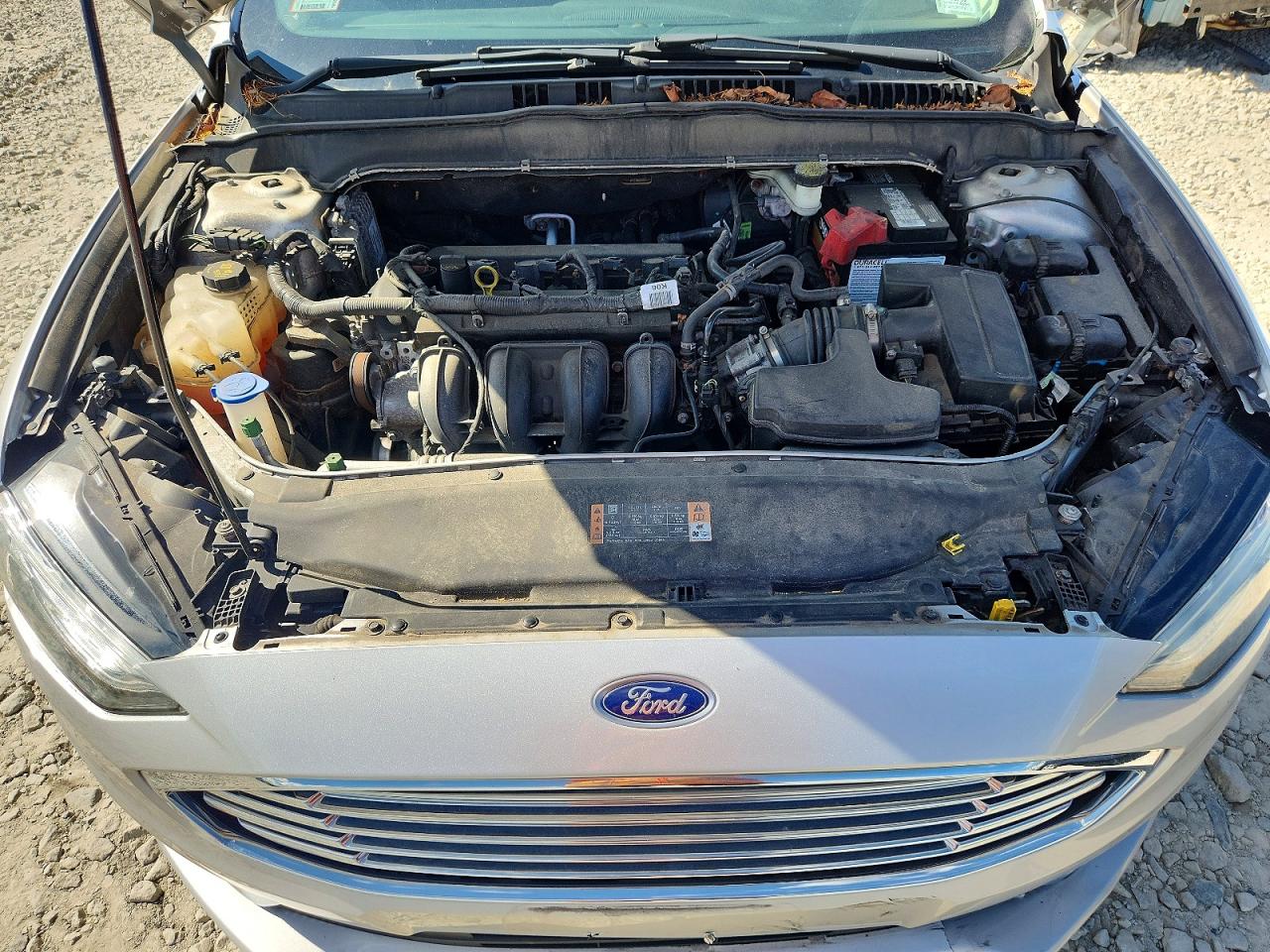 2017 Ford Fusion Se Silver vin: 3FA6P0H74HR225949