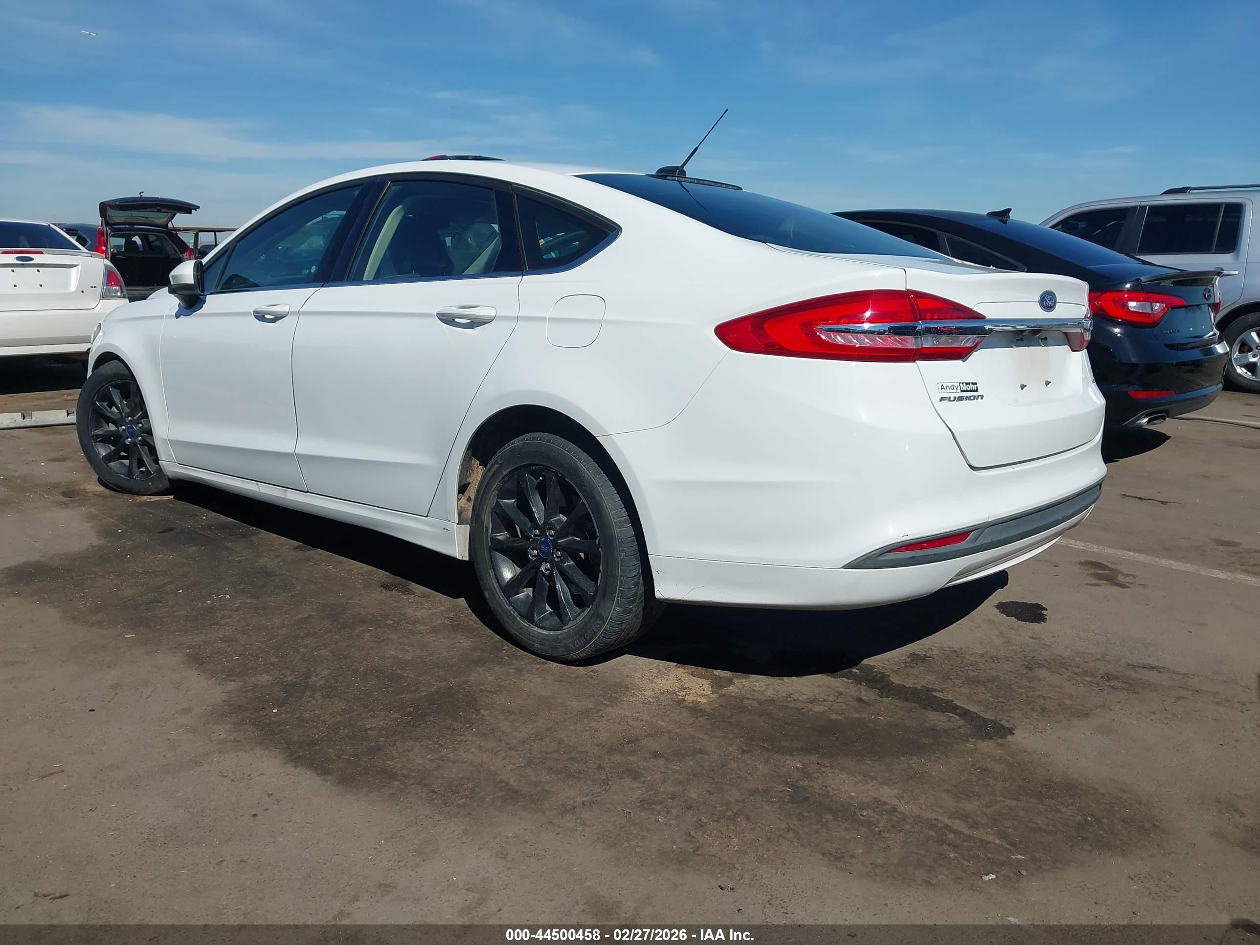 2017 Ford Fusion Se White vin: 3FA6P0H74HR237308