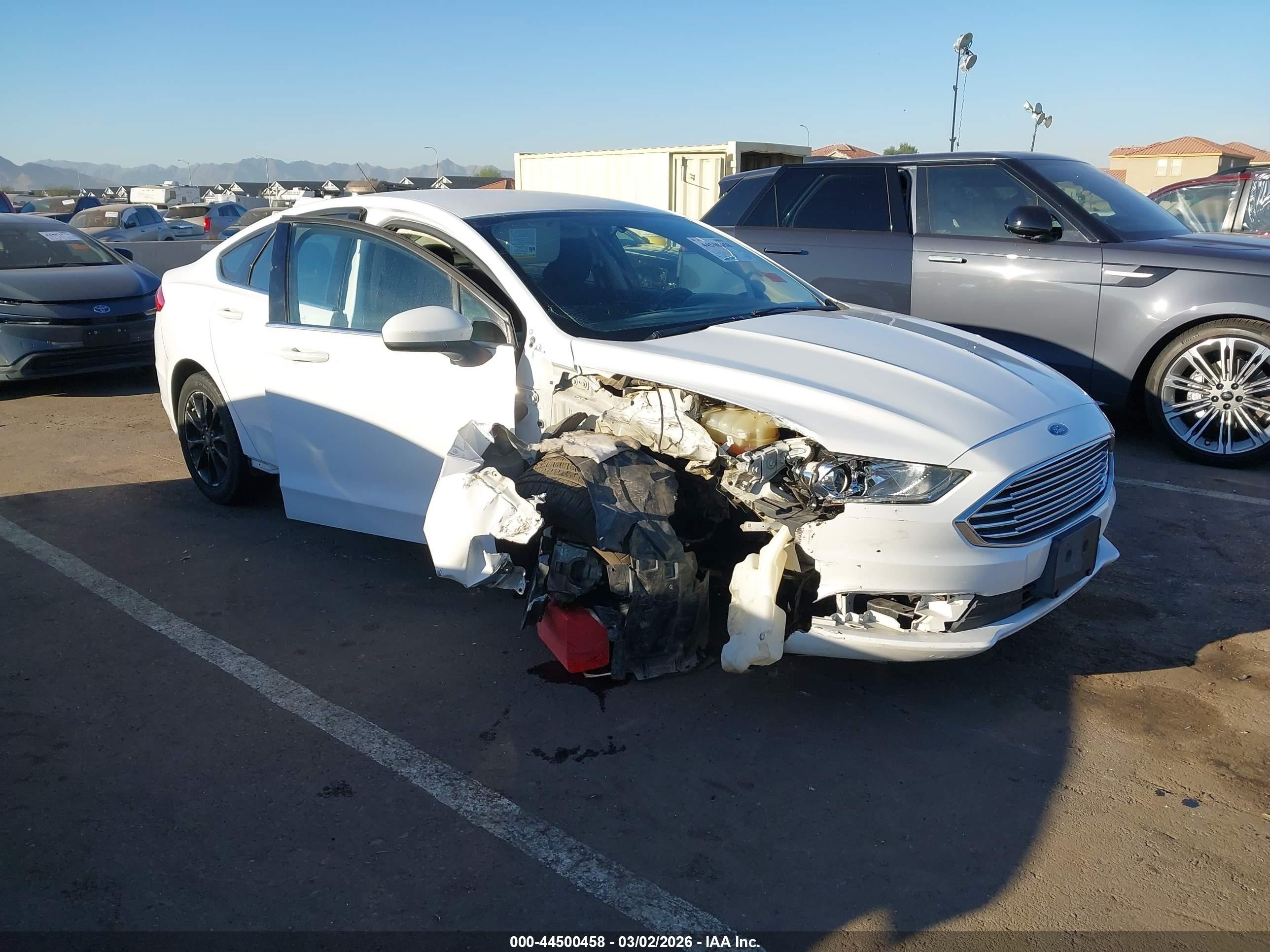 2017 Ford Fusion Se White vin: 3FA6P0H74HR237308
