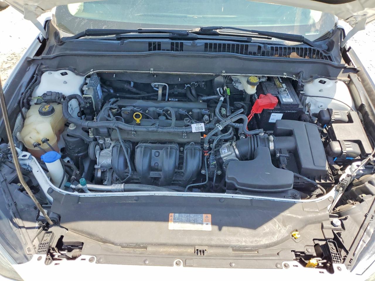 2017 Ford Fusion Se White vin: 3FA6P0H74HR370120