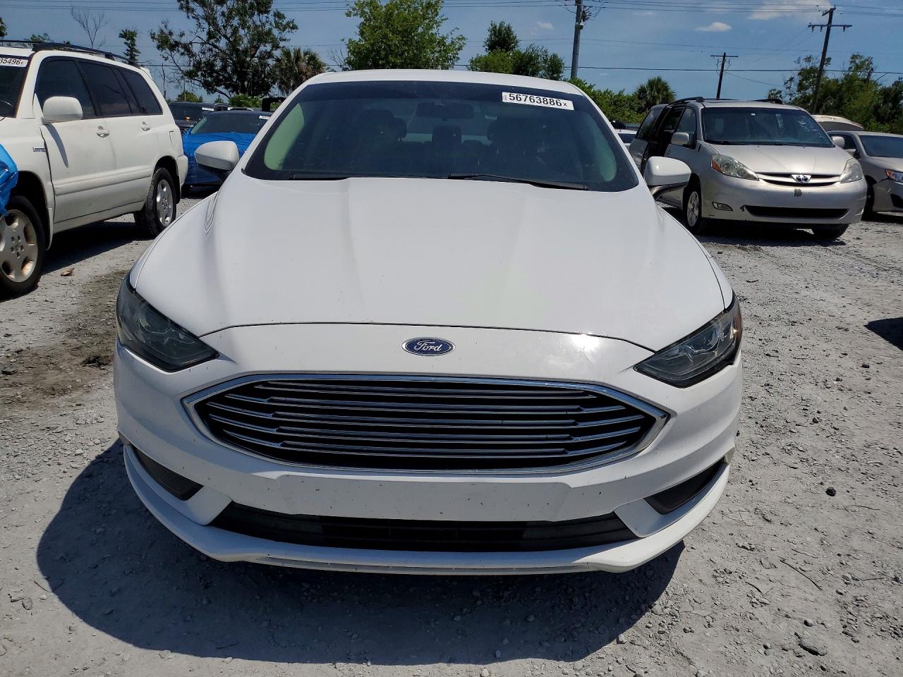 2017 Ford Fusion Se White vin: 3FA6P0H74HR370120