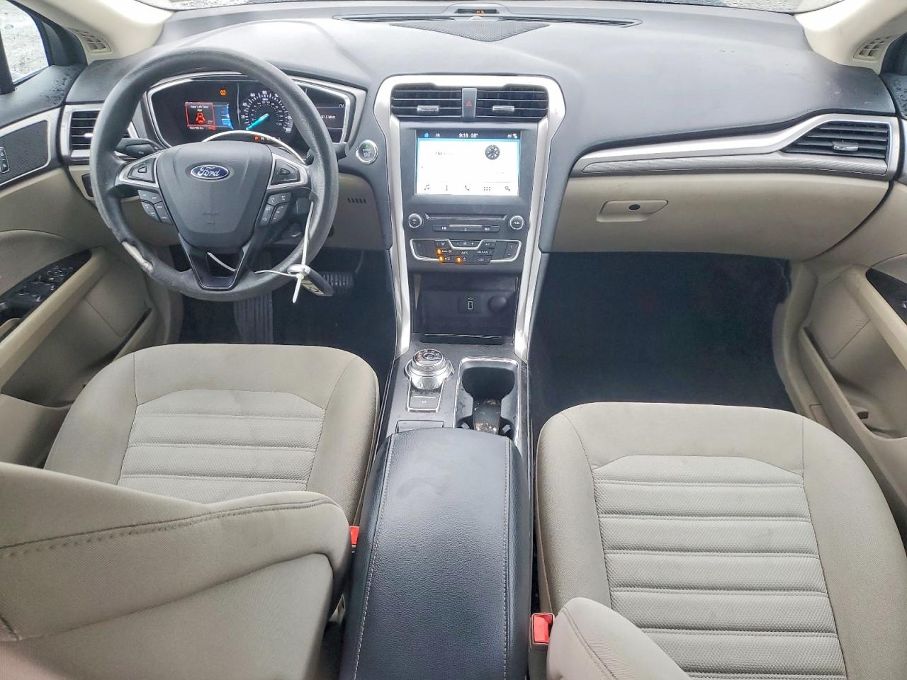 2017 Ford Fusion Se Beige vin: 3FA6P0H74HR377116