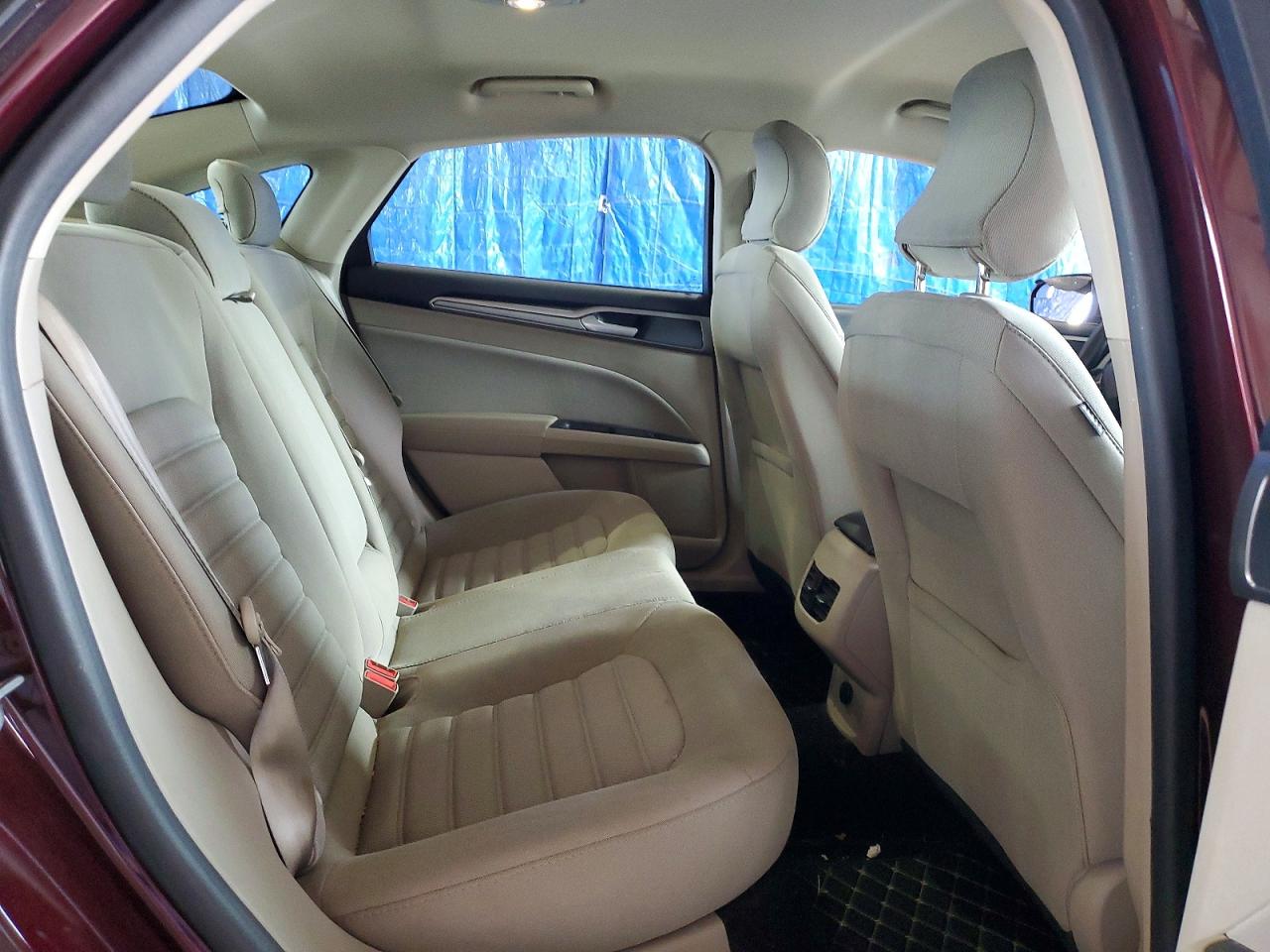2017 Ford Fusion Se Burgundy vin: 3FA6P0H74HR403567