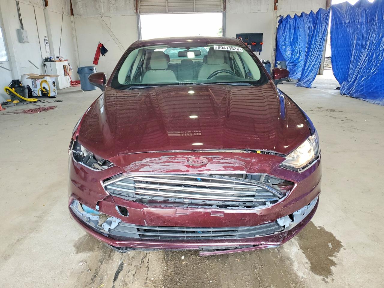 2017 Ford Fusion Se Burgundy vin: 3FA6P0H74HR403567