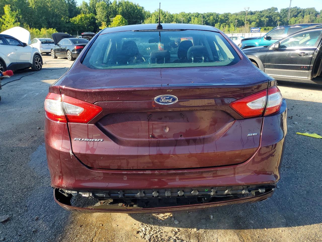 2013 Ford Fusion Se Burgundy vin: 3FA6P0H75DR104938