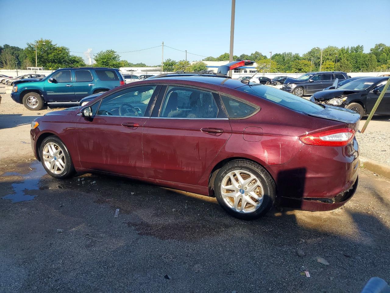 2013 Ford Fusion Se Burgundy vin: 3FA6P0H75DR104938