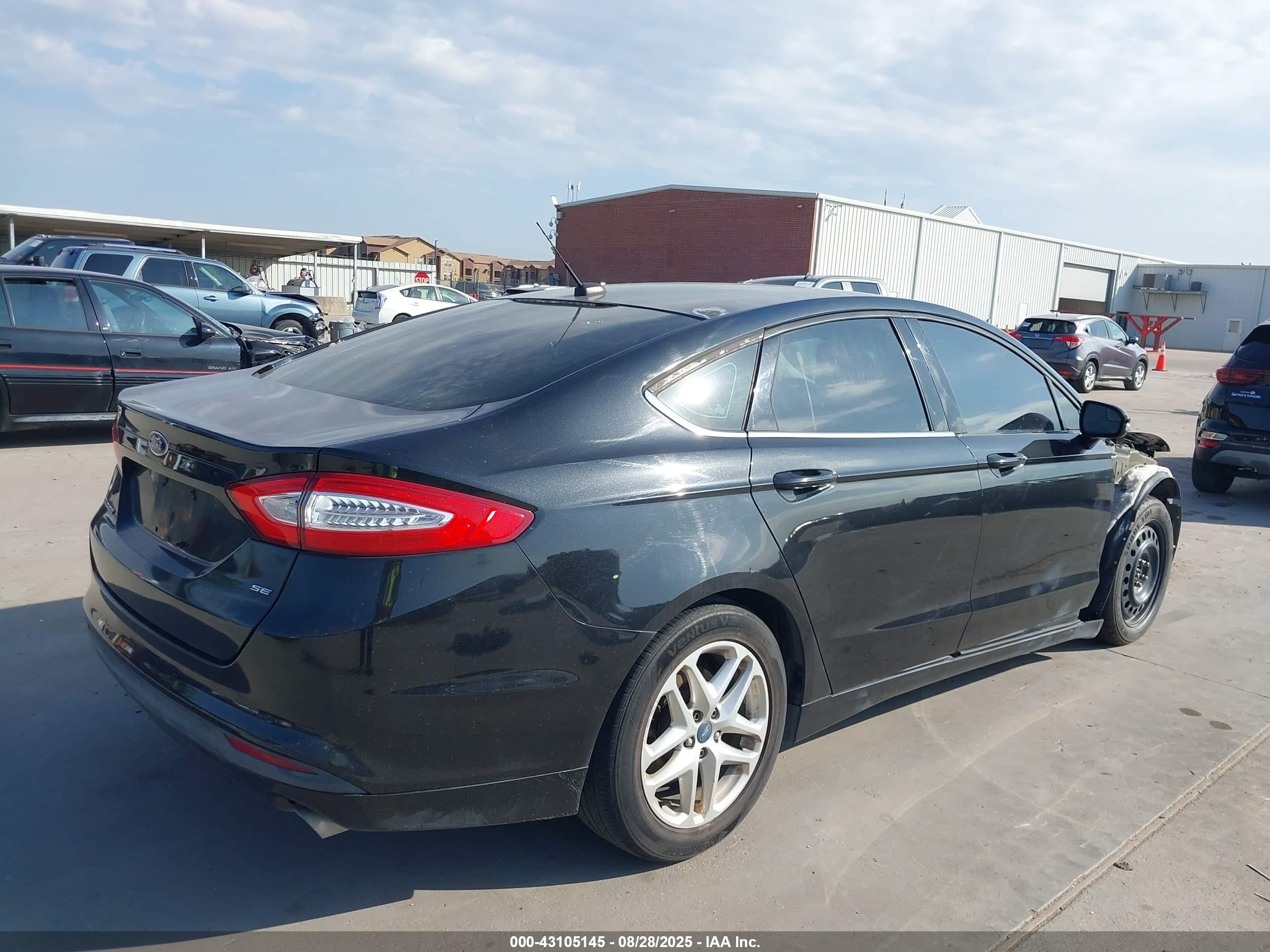 2013 Ford Fusion Se Black vin: 3FA6P0H75DR133100