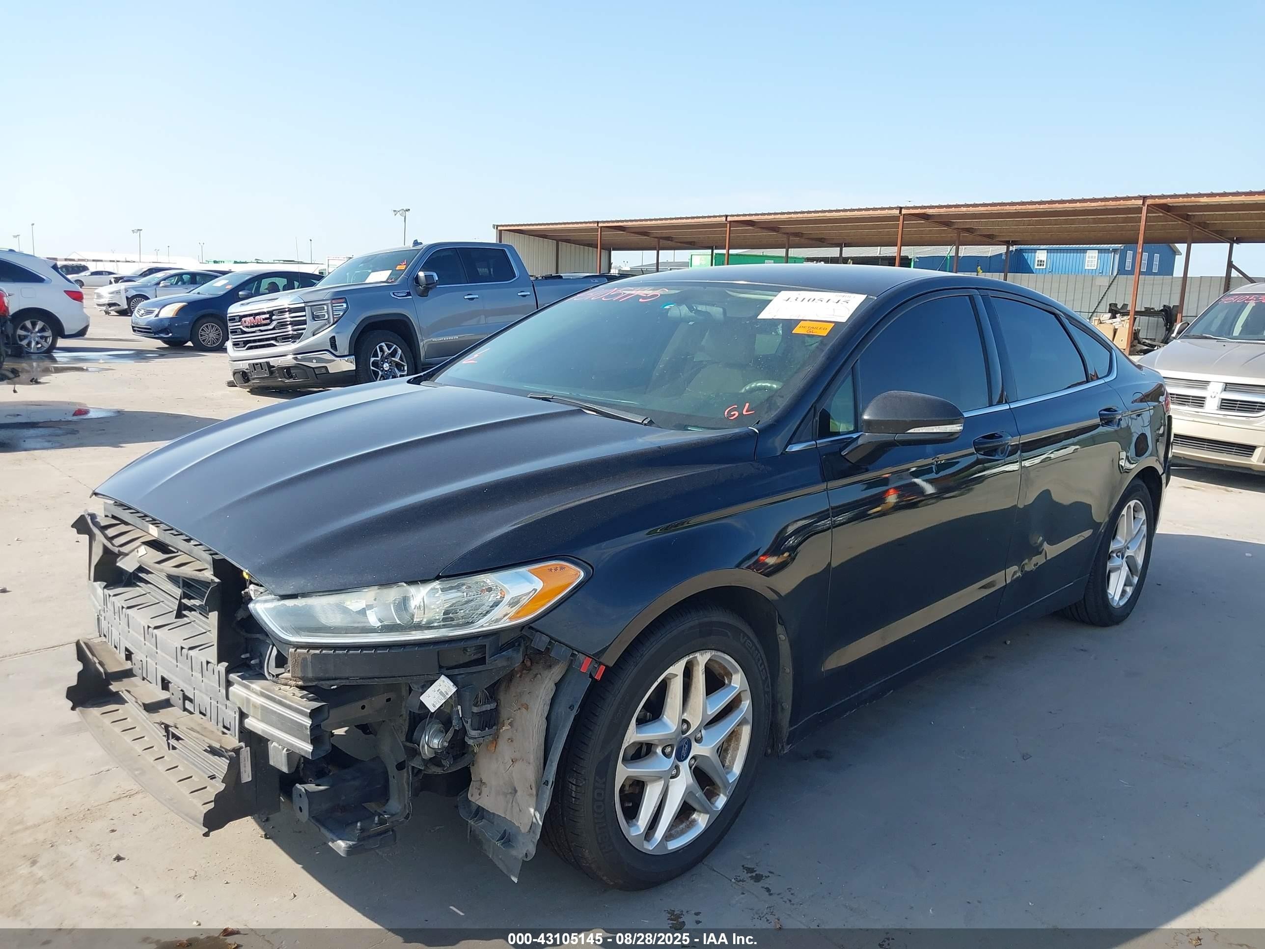 2013 Ford Fusion Se Black vin: 3FA6P0H75DR133100