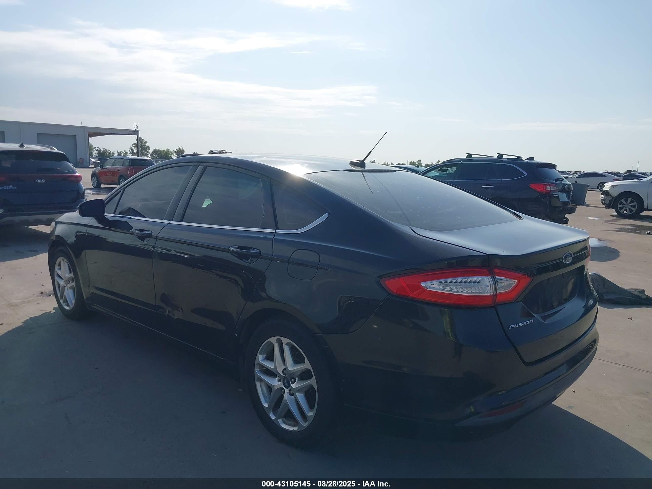 2013 Ford Fusion Se Black vin: 3FA6P0H75DR133100