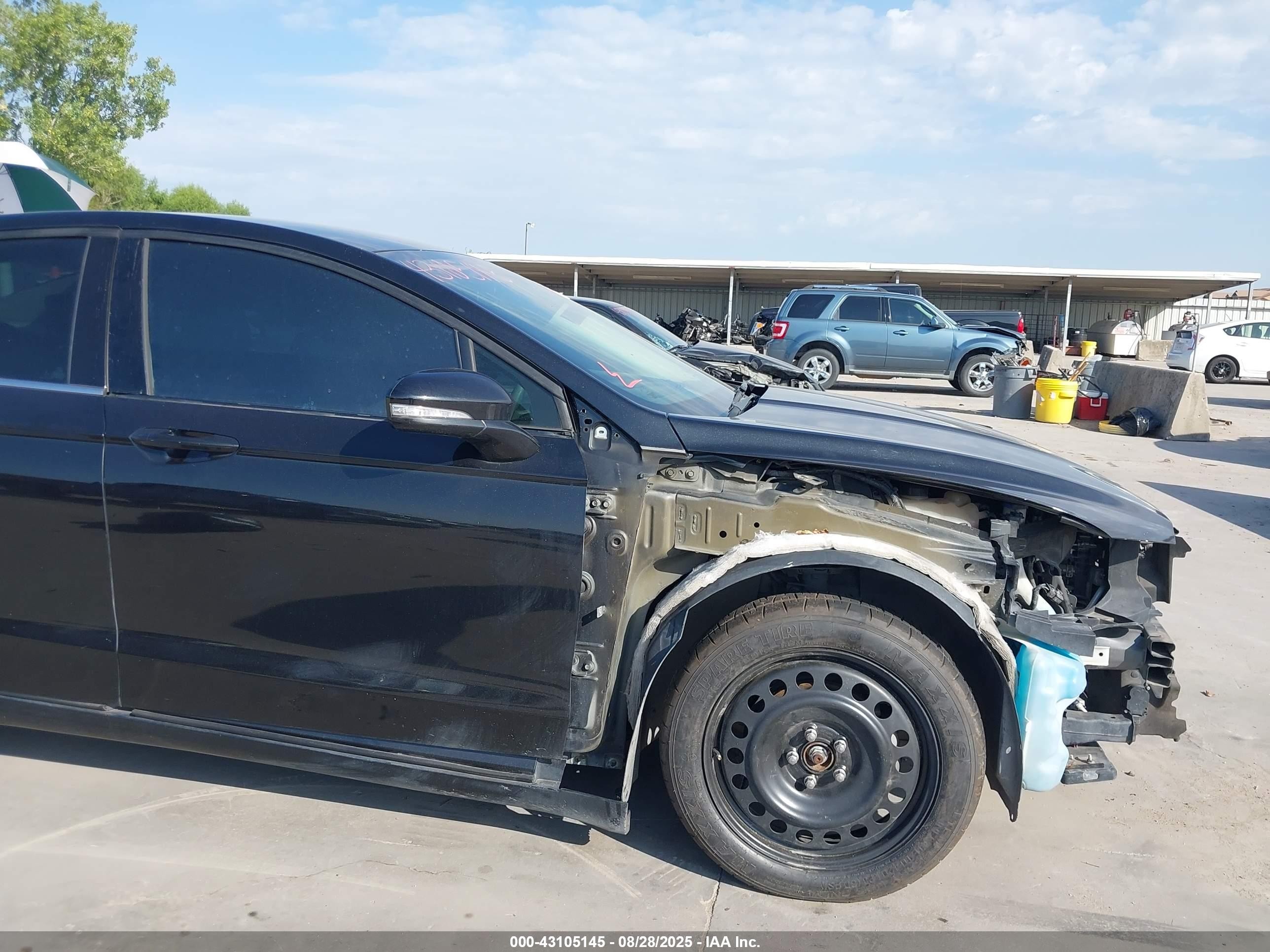 2013 Ford Fusion Se Black vin: 3FA6P0H75DR133100