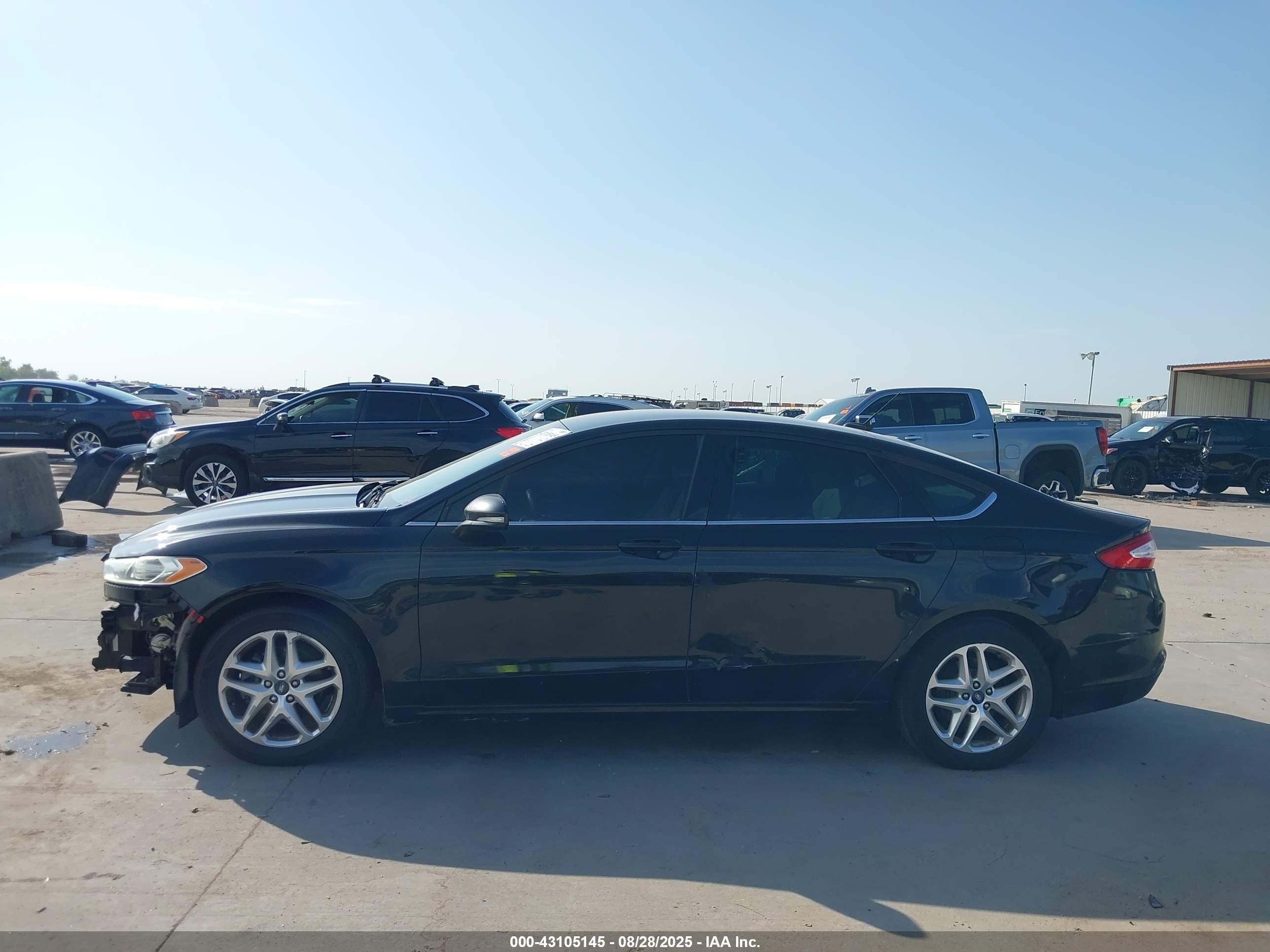 2013 Ford Fusion Se Black vin: 3FA6P0H75DR133100
