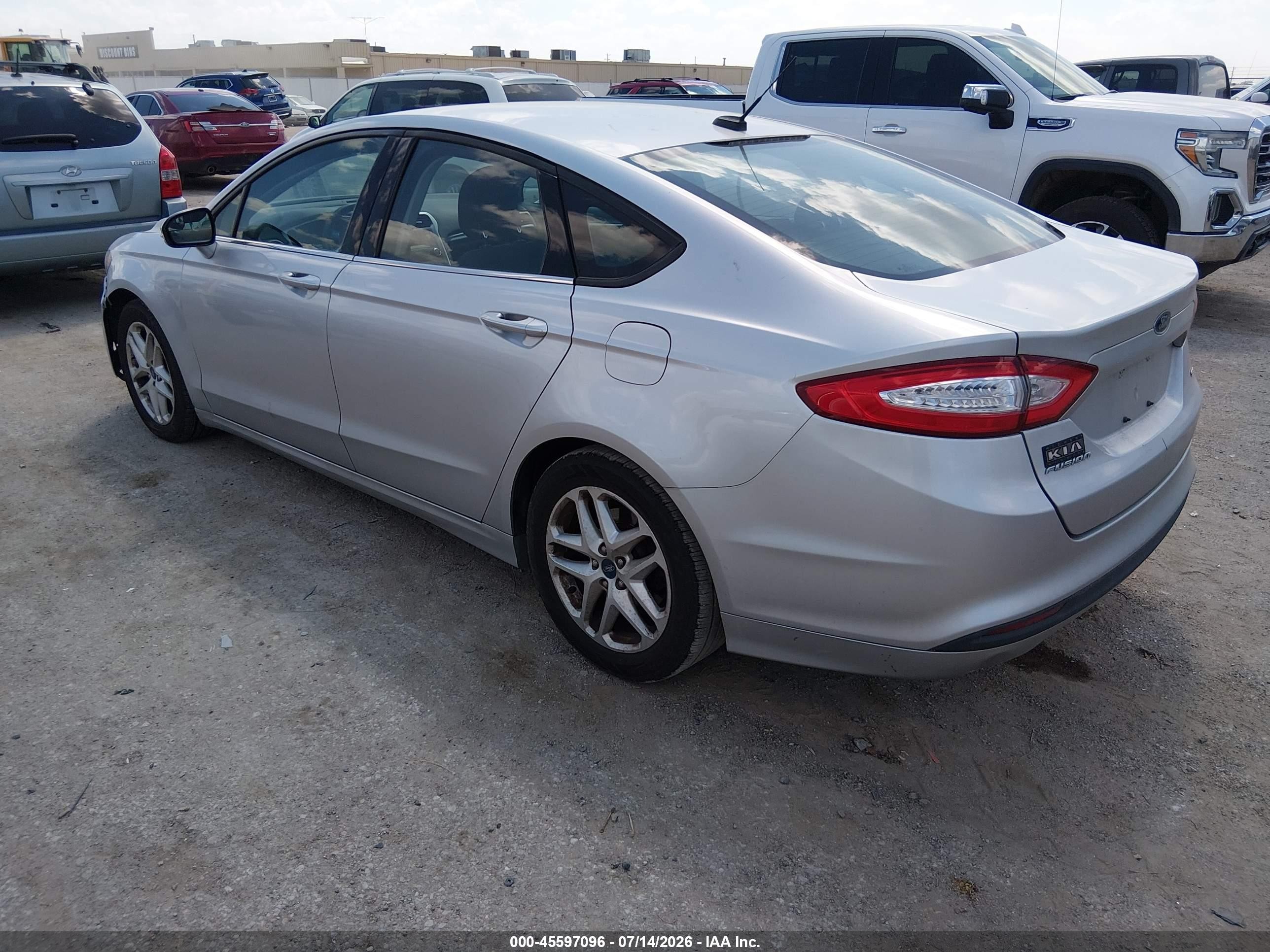 2013 Ford Fusion Se Silver vin: 3FA6P0H75DR156621