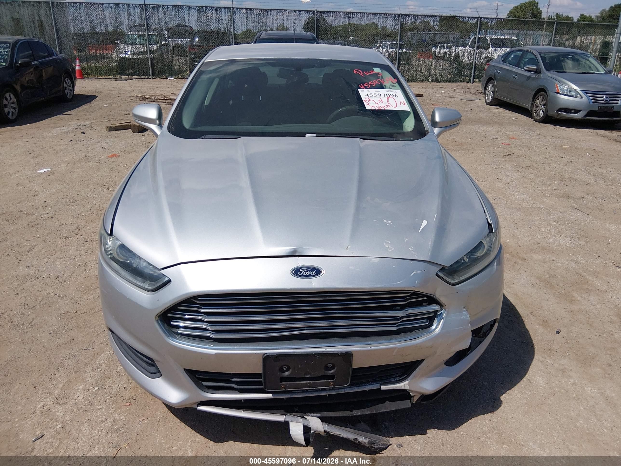 2013 Ford Fusion Se Silver vin: 3FA6P0H75DR156621