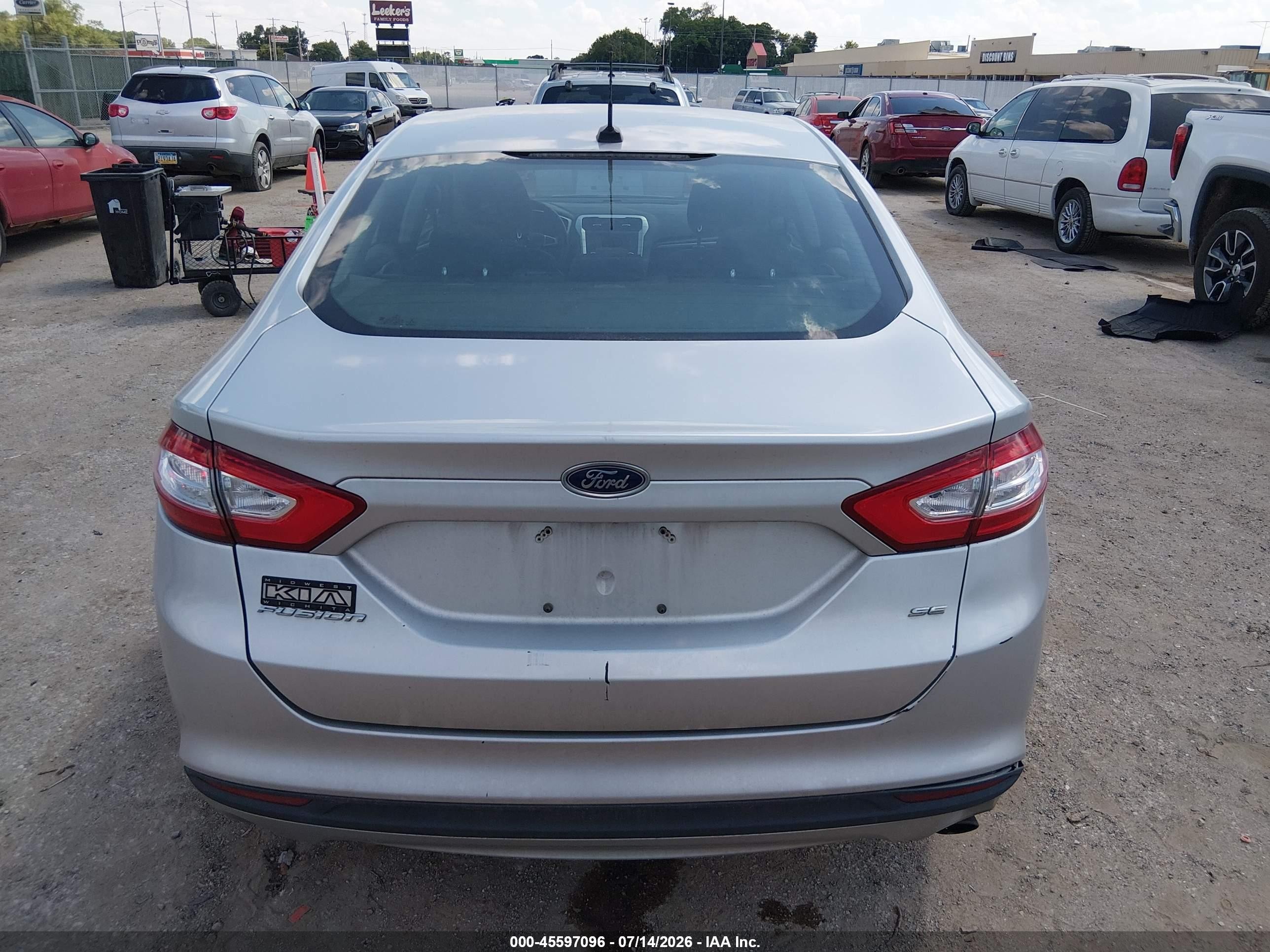 2013 Ford Fusion Se Silver vin: 3FA6P0H75DR156621