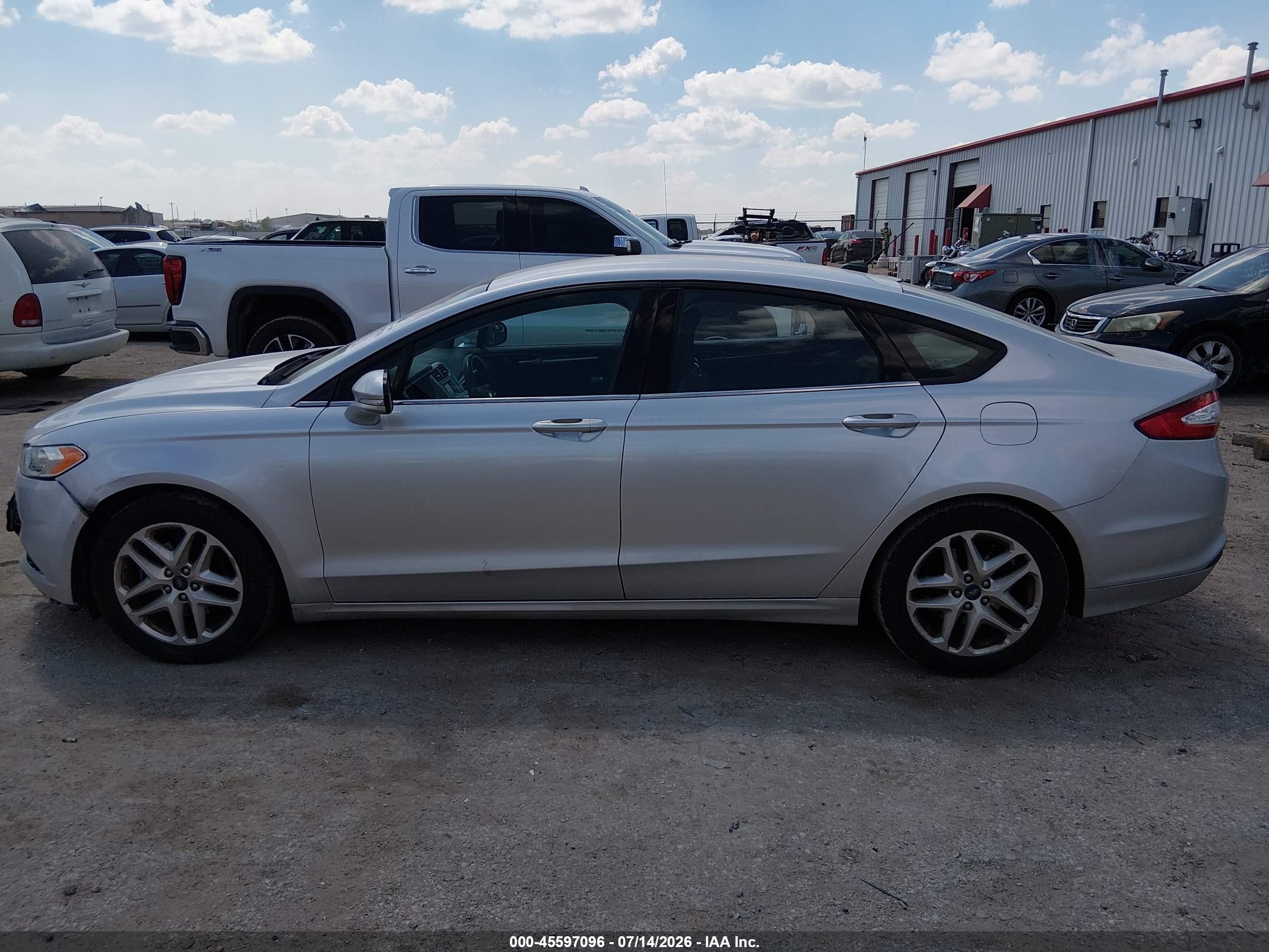 2013 Ford Fusion Se Silver vin: 3FA6P0H75DR156621