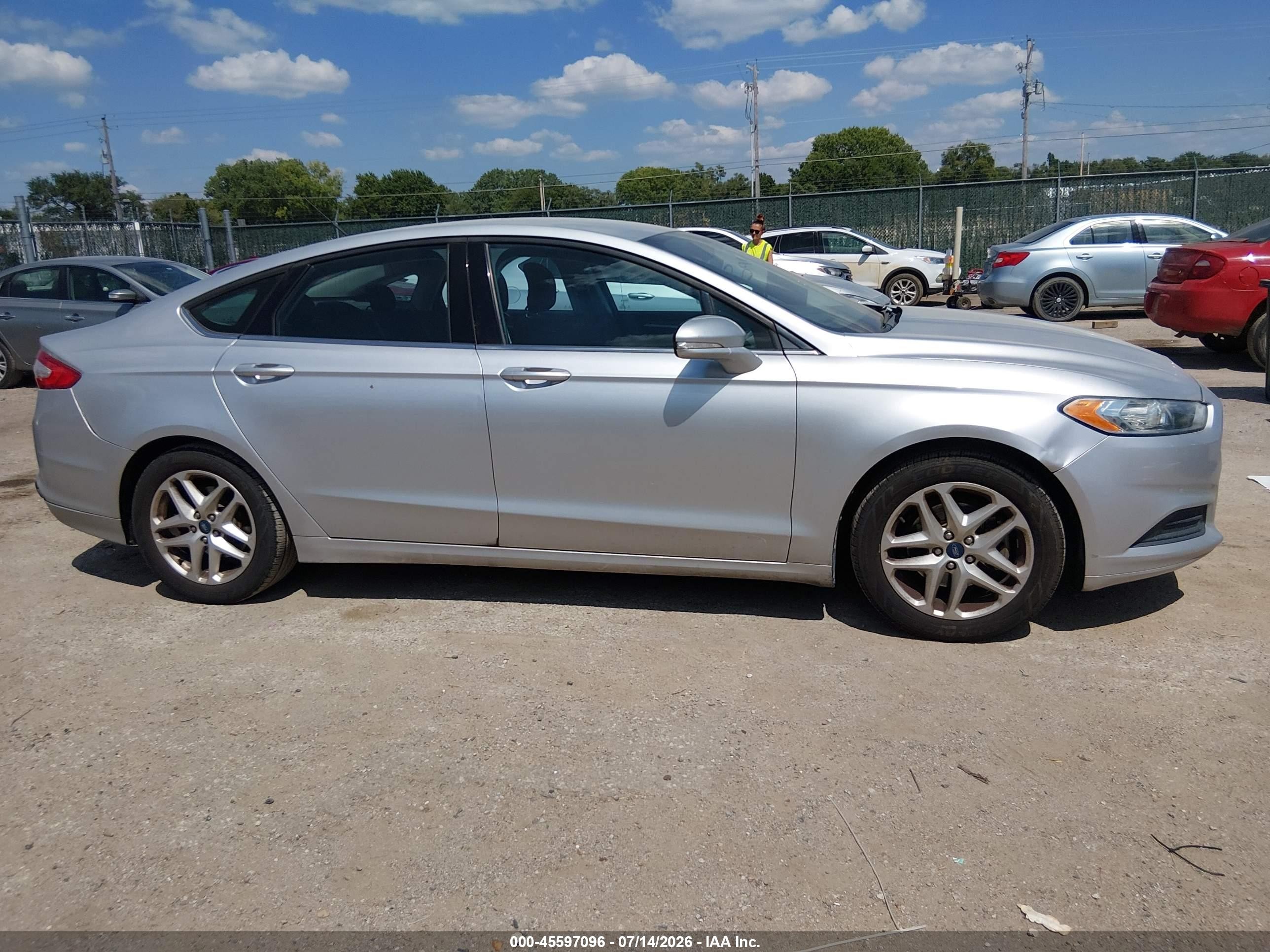 2013 Ford Fusion Se Silver vin: 3FA6P0H75DR156621