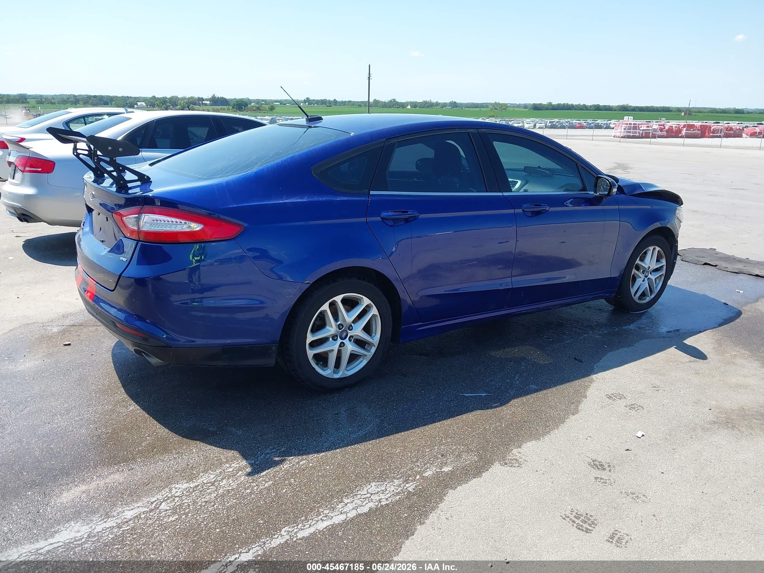 2013 Ford Fusion Se Синий vin: 3FA6P0H75DR169532