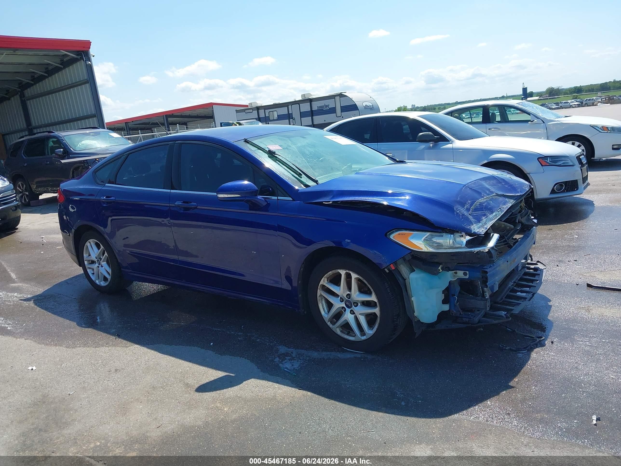 2013 Ford Fusion Se Синий vin: 3FA6P0H75DR169532