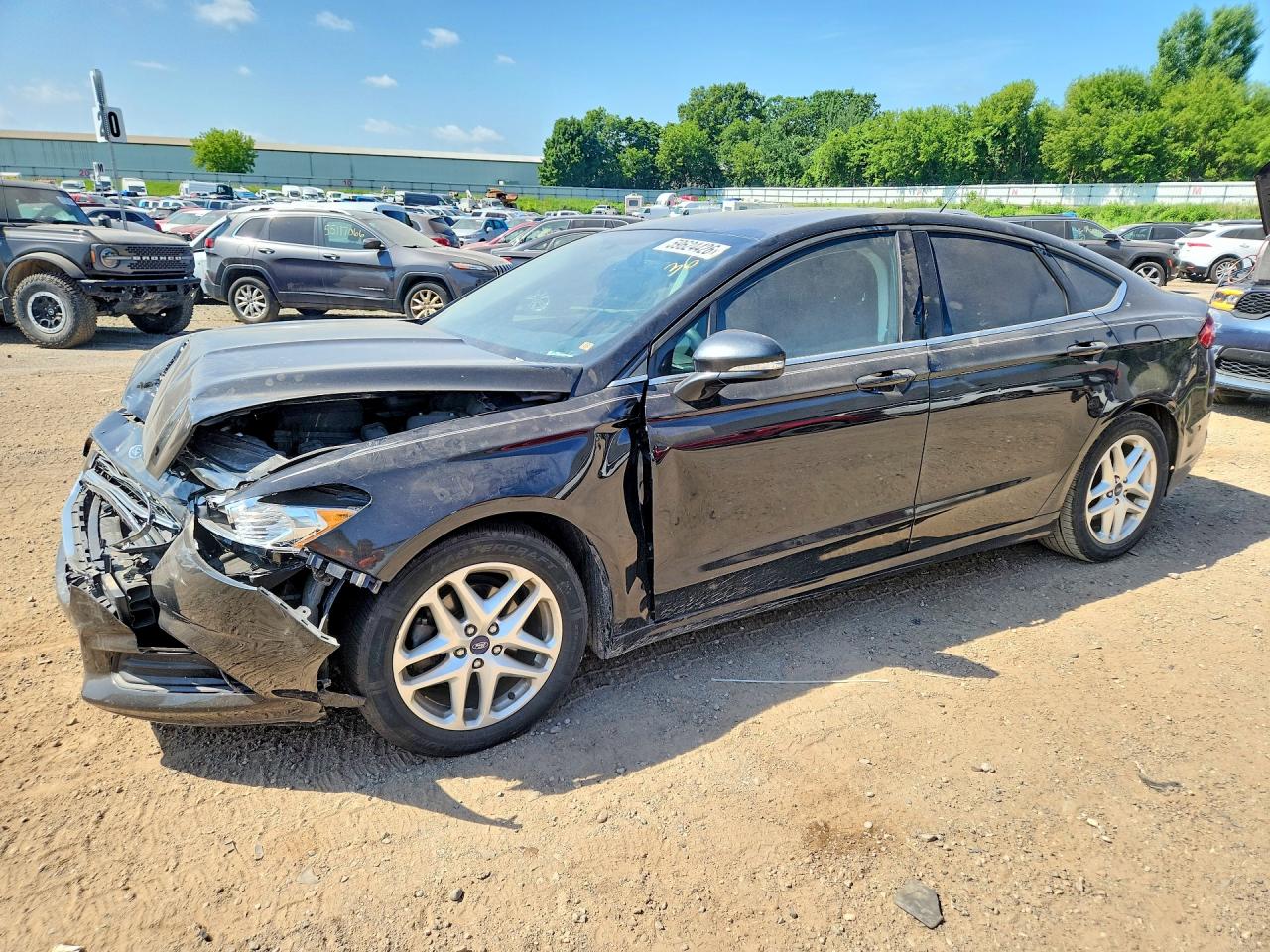 2013 Ford Fusion Se Black vin: 3FA6P0H75DR176206