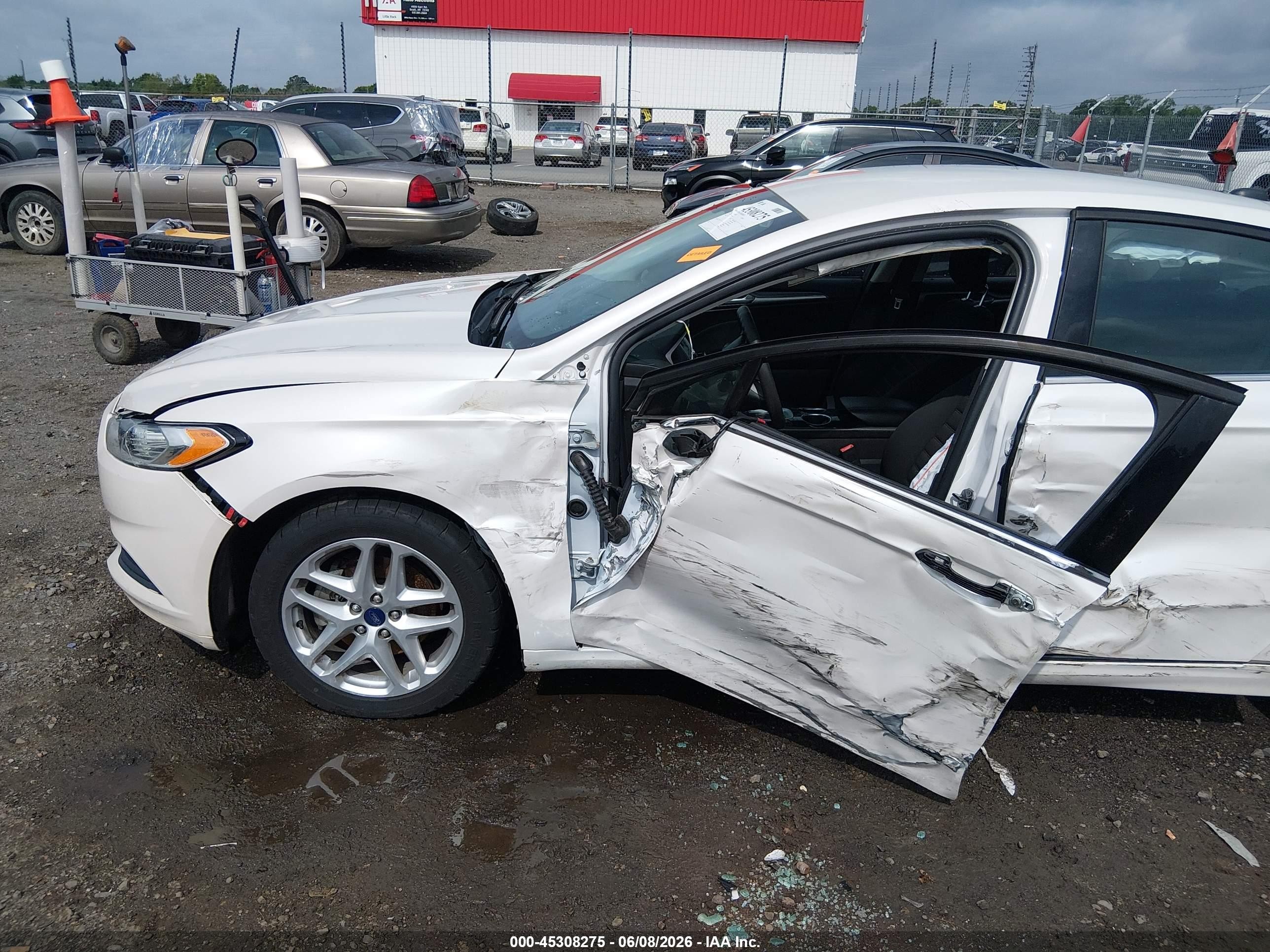 2013 Ford Fusion Se White vin: 3FA6P0H75DR176447