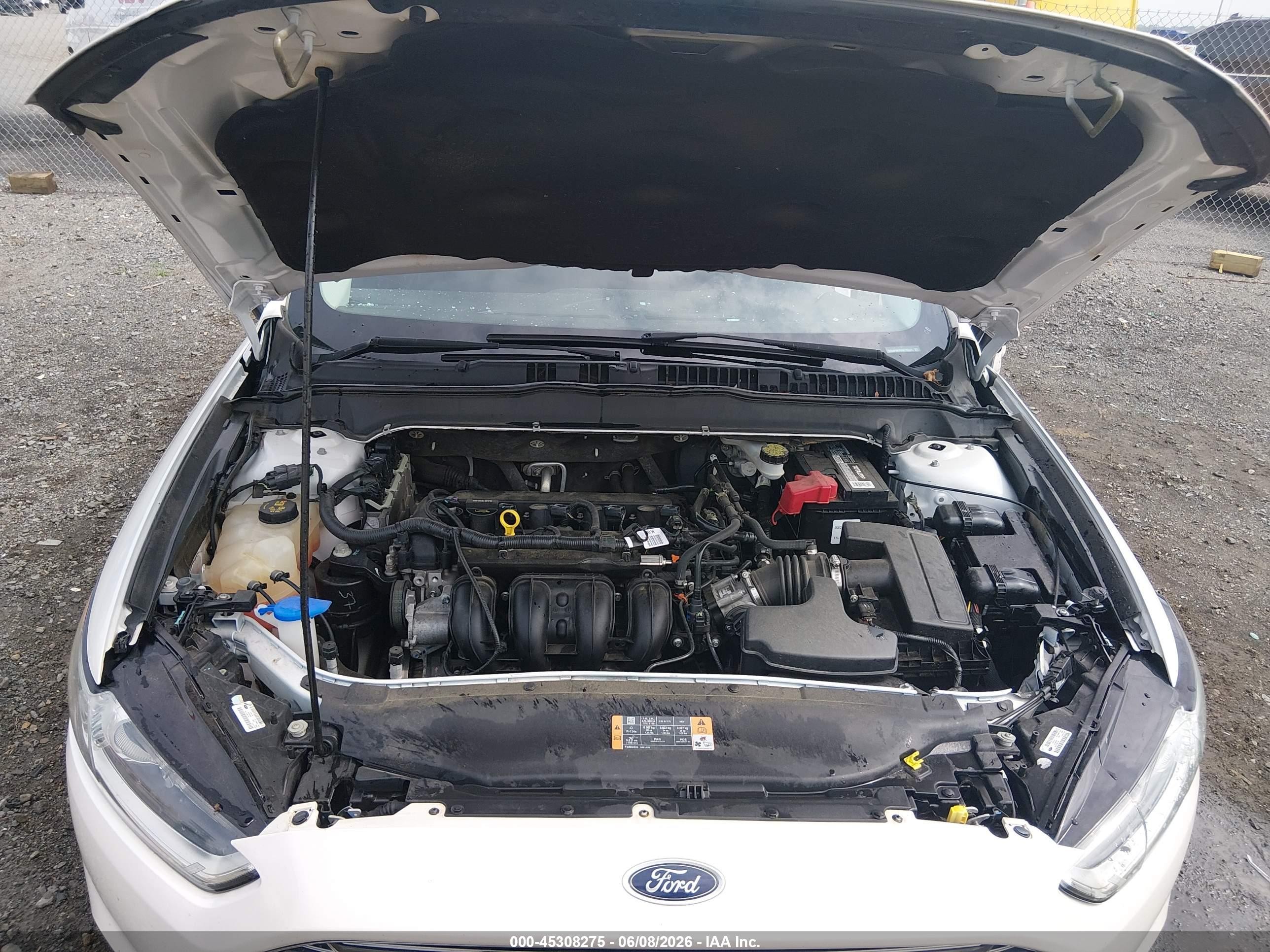 2013 Ford Fusion Se White vin: 3FA6P0H75DR176447