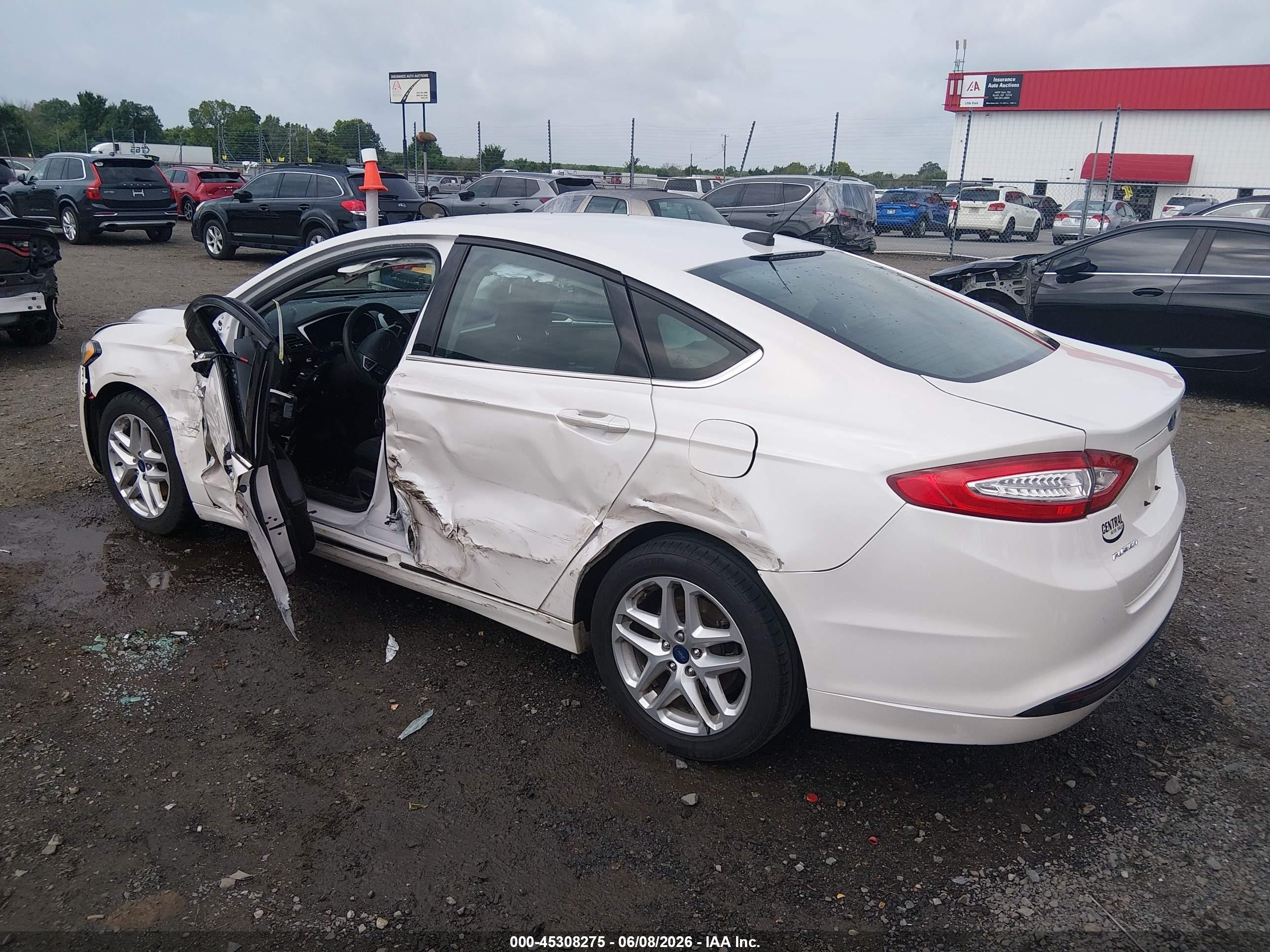 2013 Ford Fusion Se White vin: 3FA6P0H75DR176447
