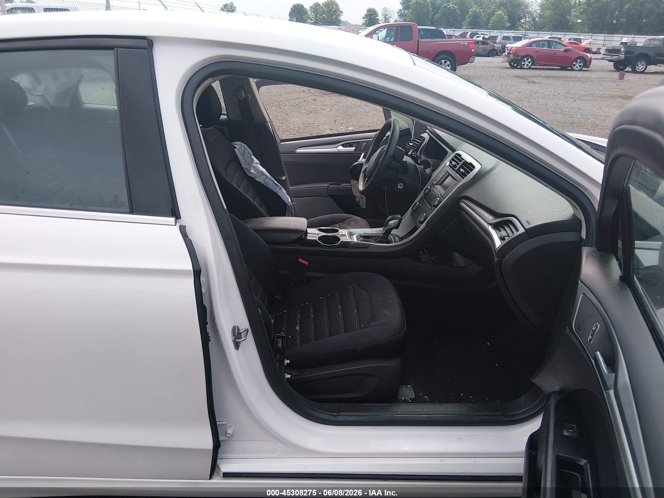 2013 Ford Fusion Se White vin: 3FA6P0H75DR176447