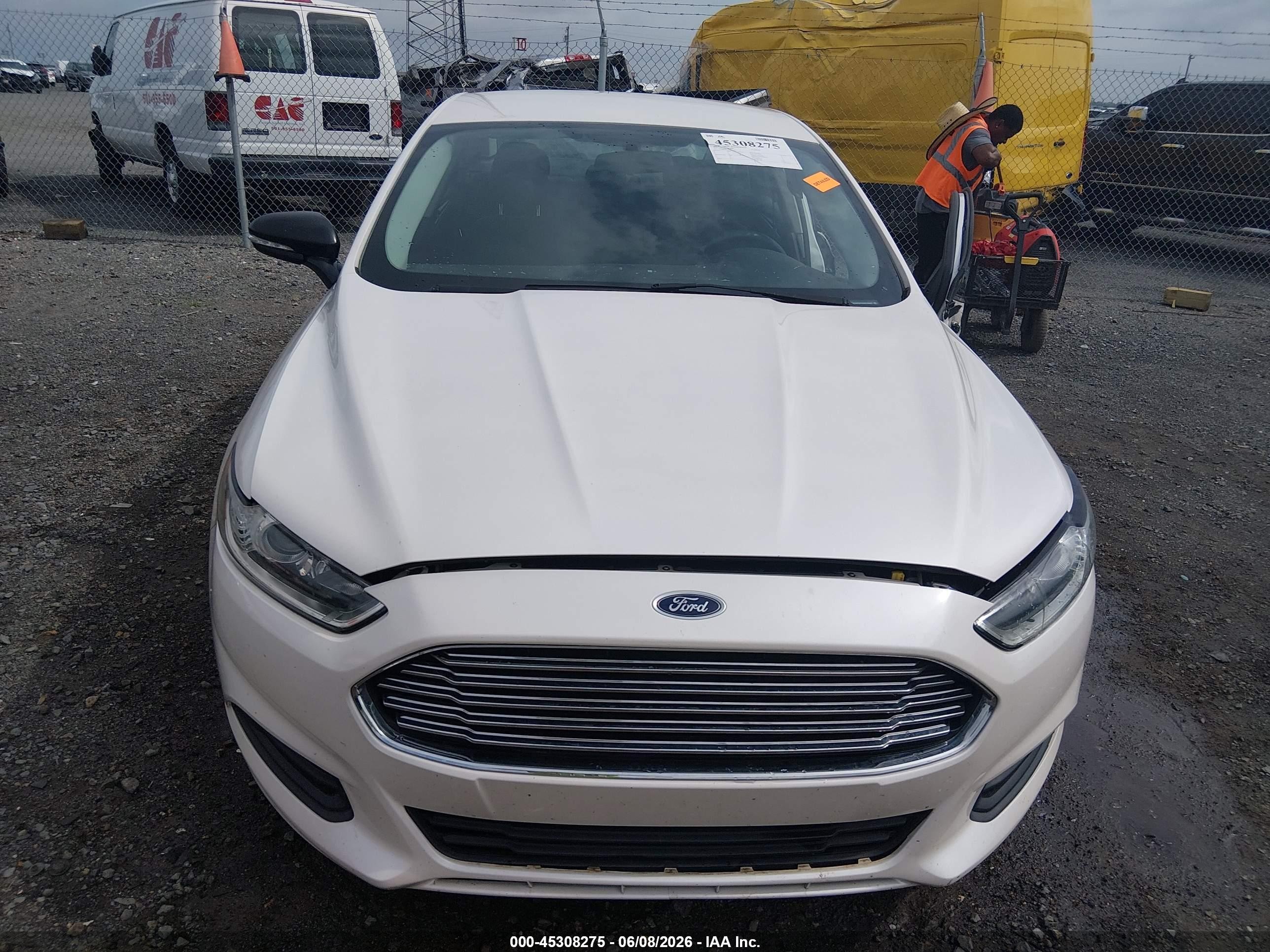 2013 Ford Fusion Se White vin: 3FA6P0H75DR176447