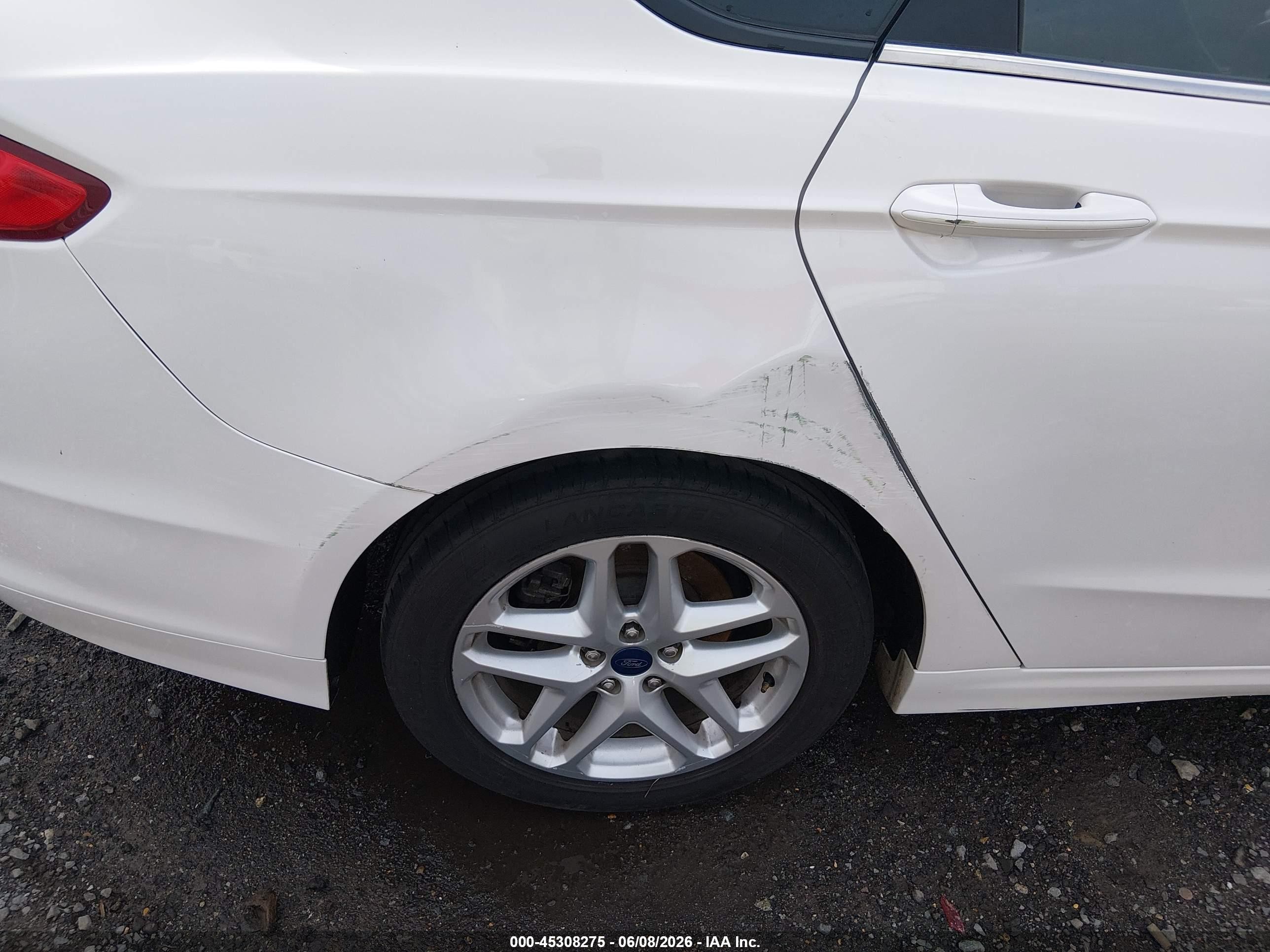 2013 Ford Fusion Se White vin: 3FA6P0H75DR176447