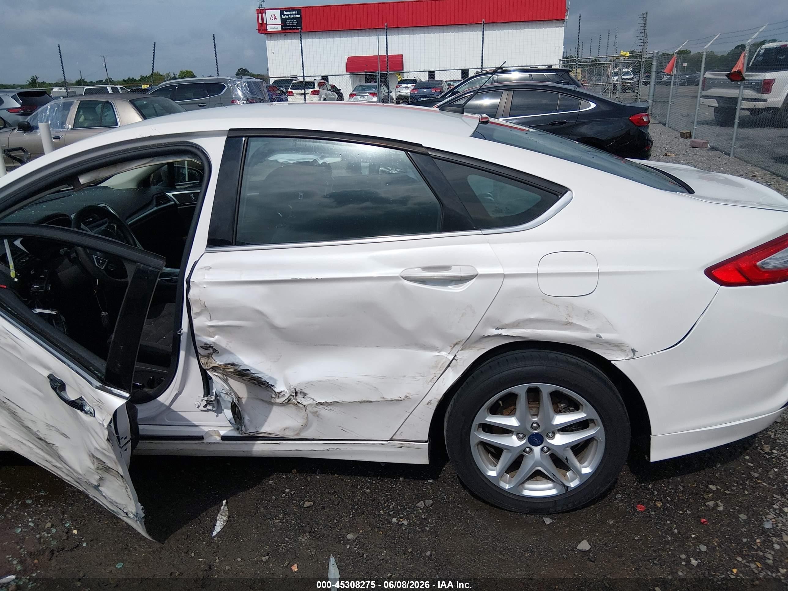 2013 Ford Fusion Se White vin: 3FA6P0H75DR176447