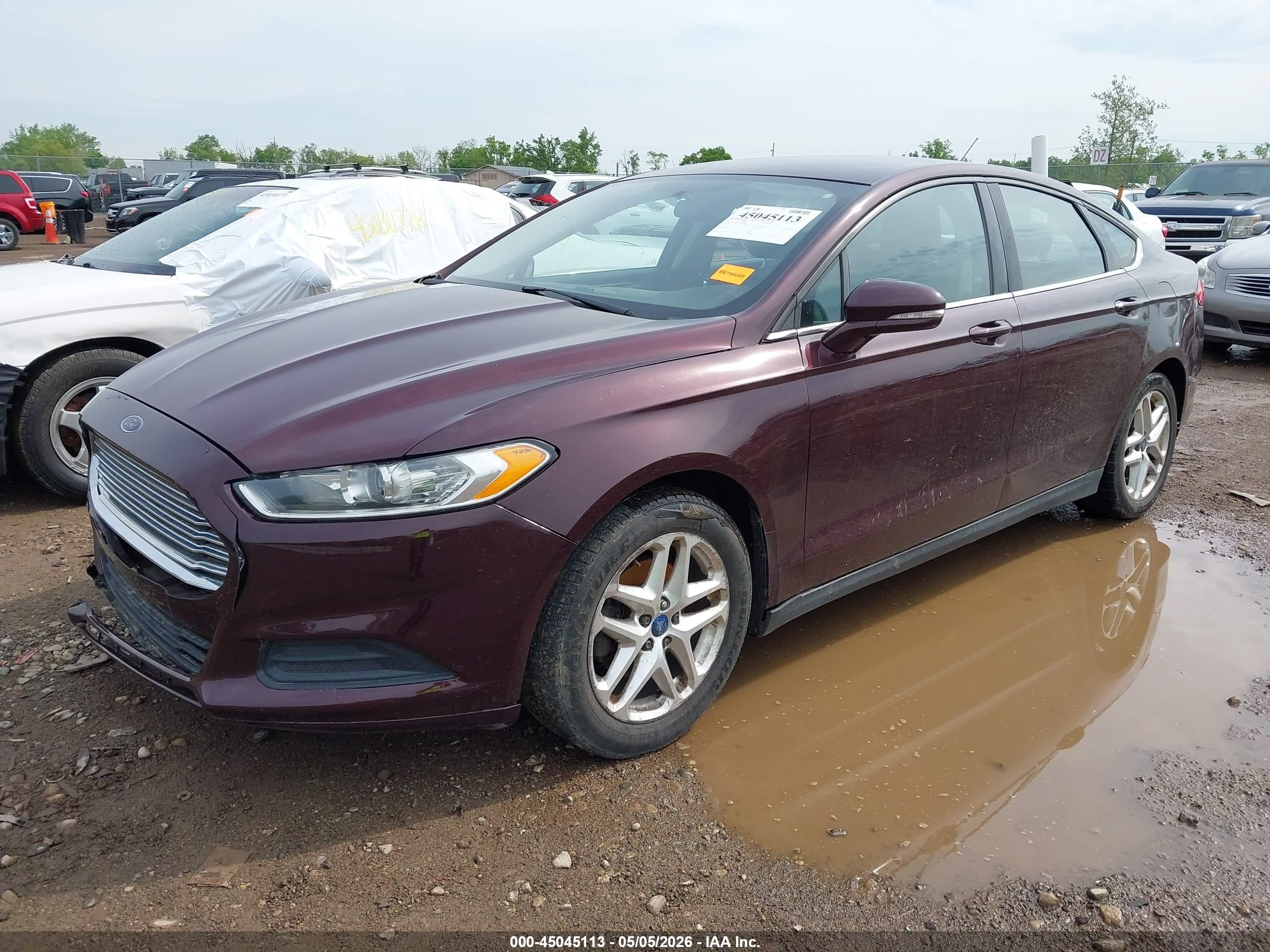2013 Ford Fusion Se Темно-бордовый vin: 3FA6P0H75DR189988