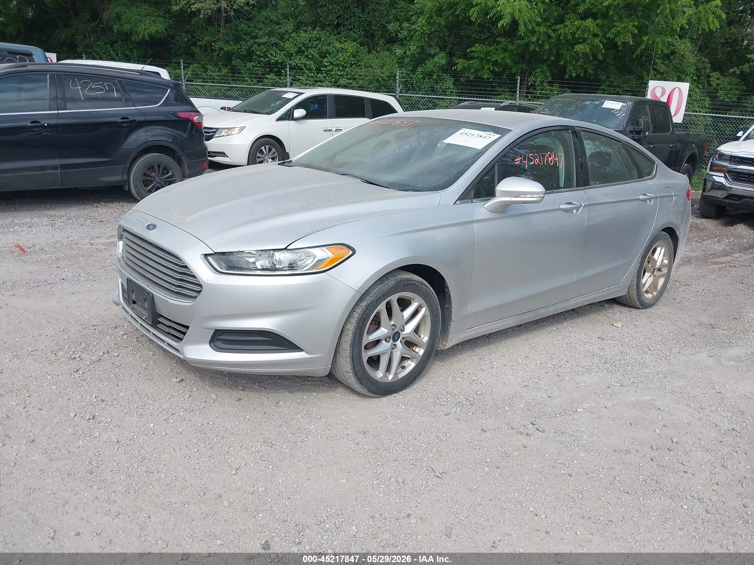 2013 Ford Fusion Se Silver vin: 3FA6P0H75DR284258