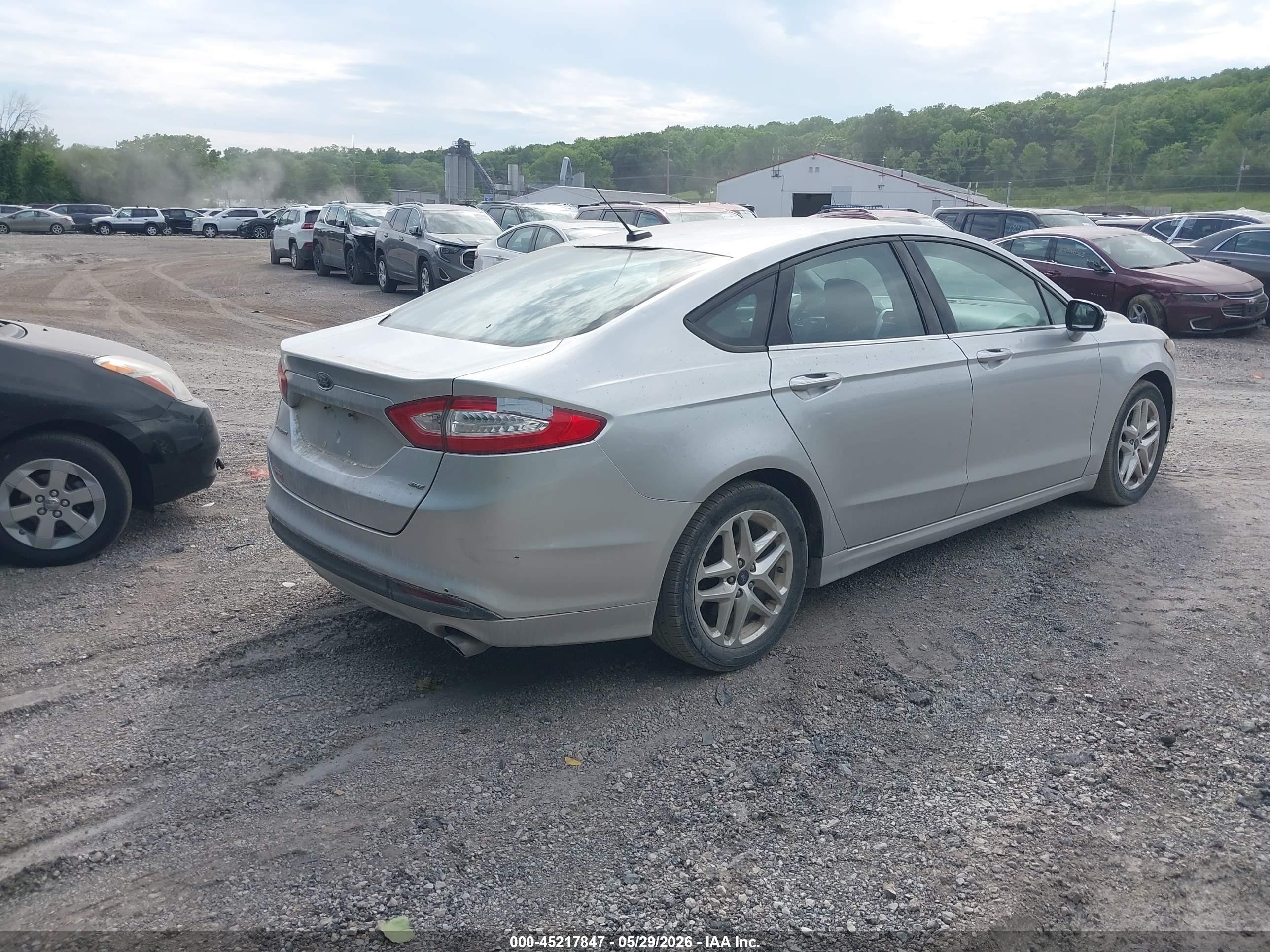 2013 Ford Fusion Se Silver vin: 3FA6P0H75DR284258